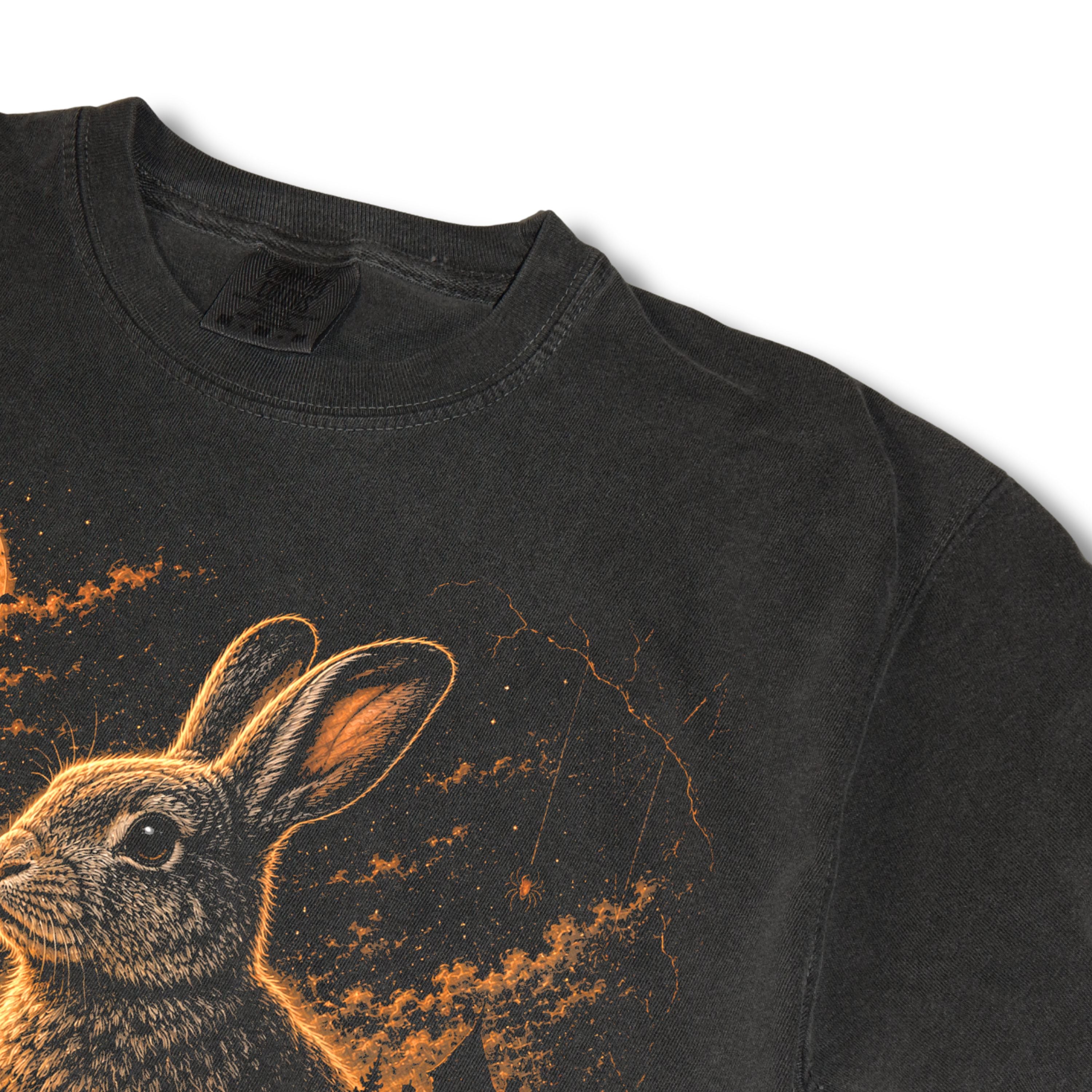 Halloween Rabbit Howling to the Moon
