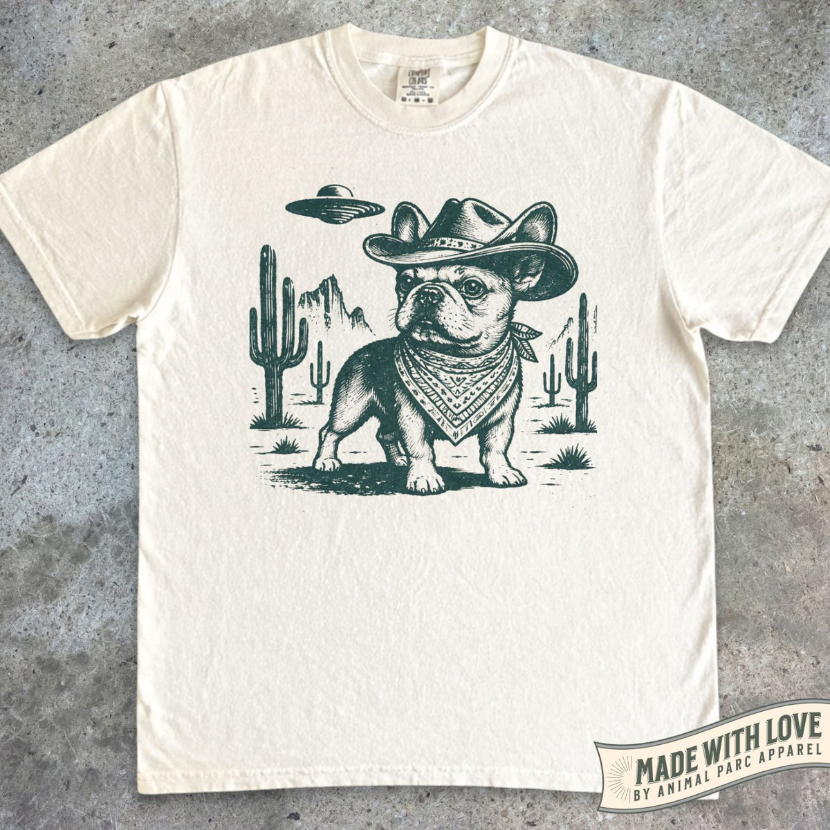 Cowboy Frenchie Tee