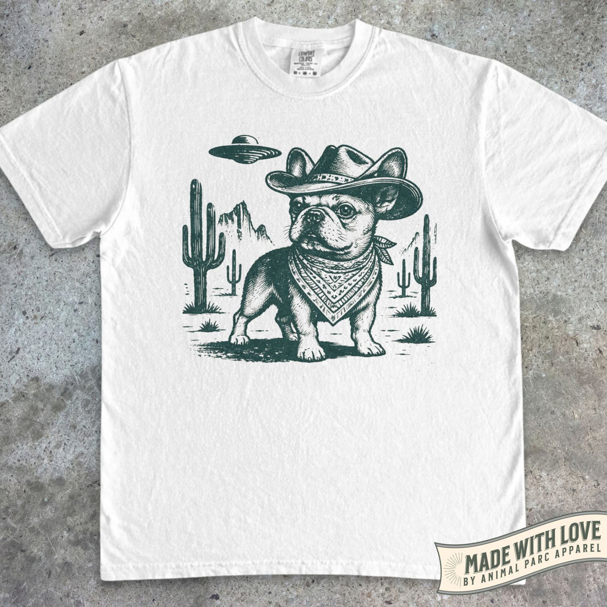 Cowboy Frenchie Tee