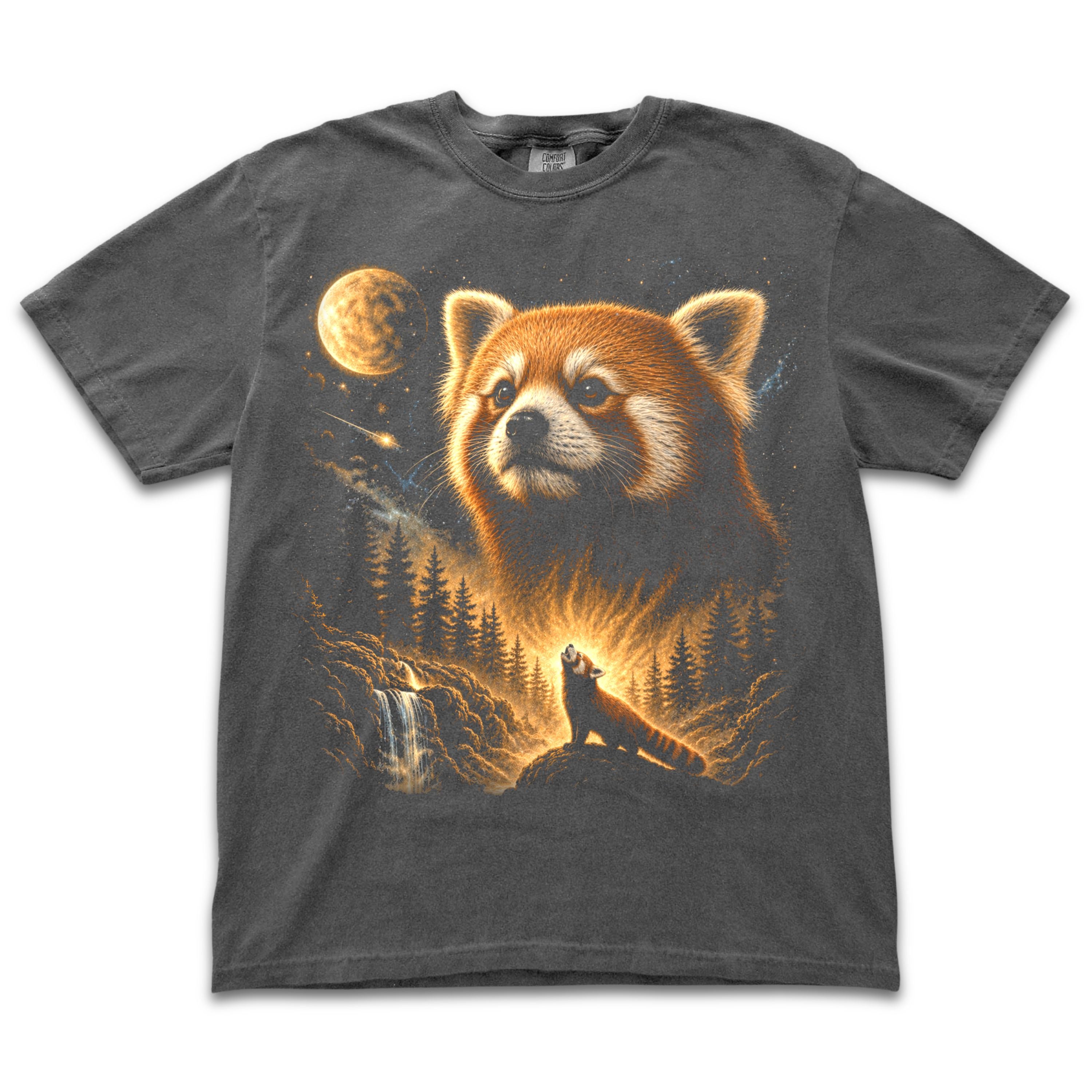 Red Panda Howling to the Moon