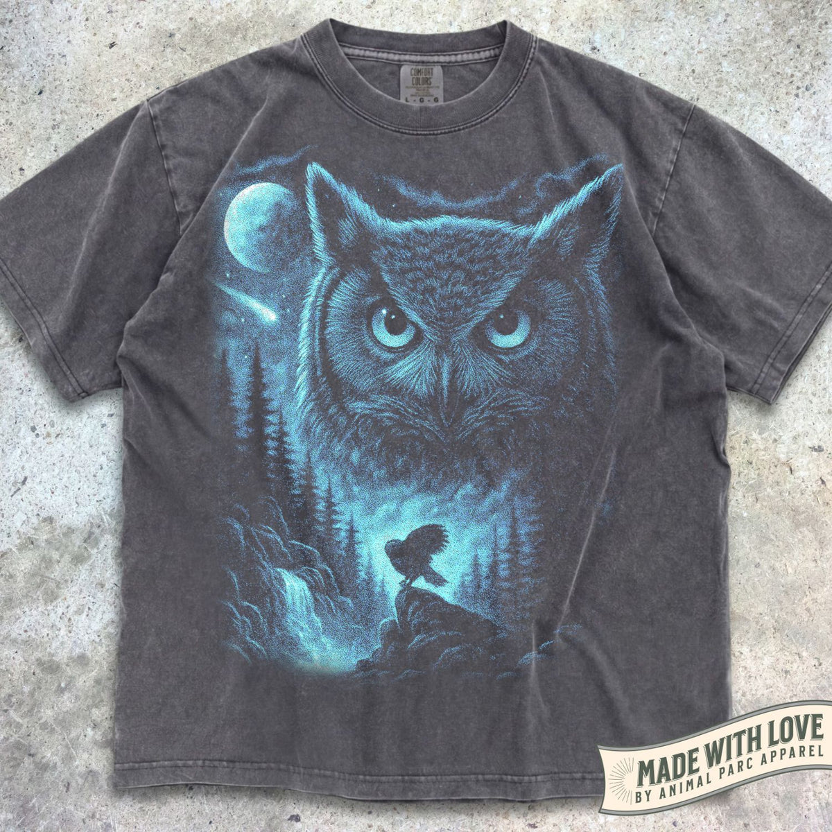 Blue Moonlight Owl Tee