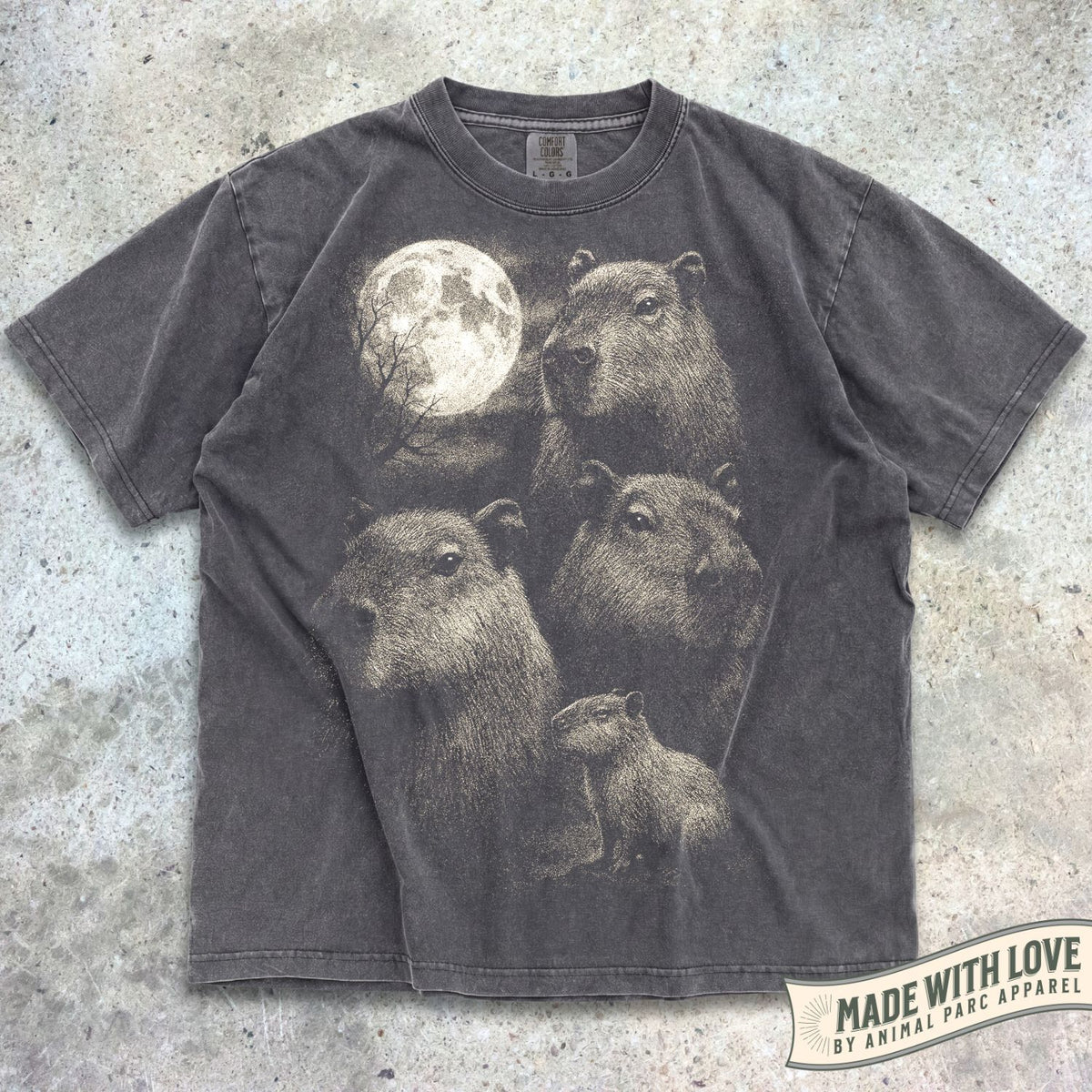 Full Moon Capybaras Tee
