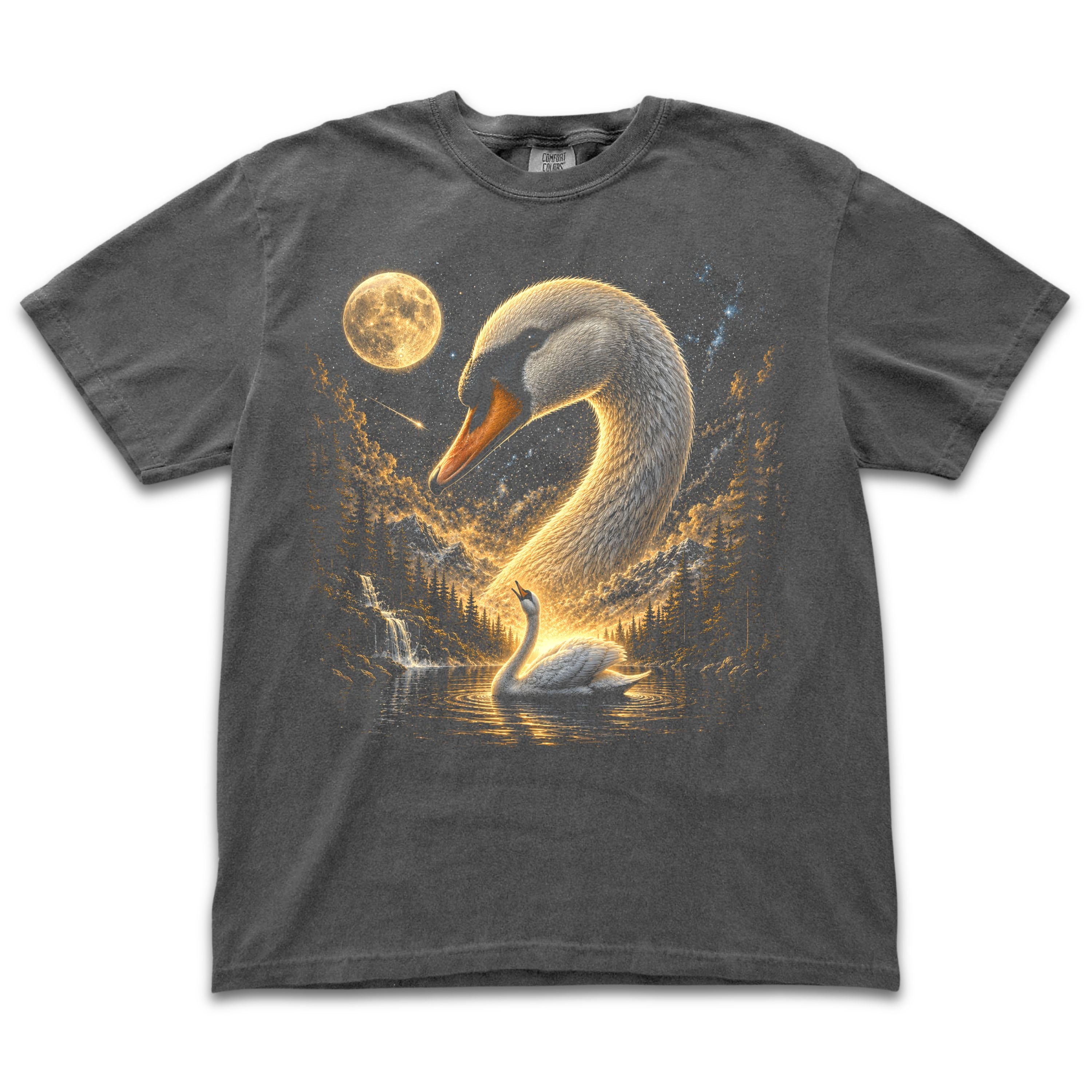 Swan Howling to the Moon