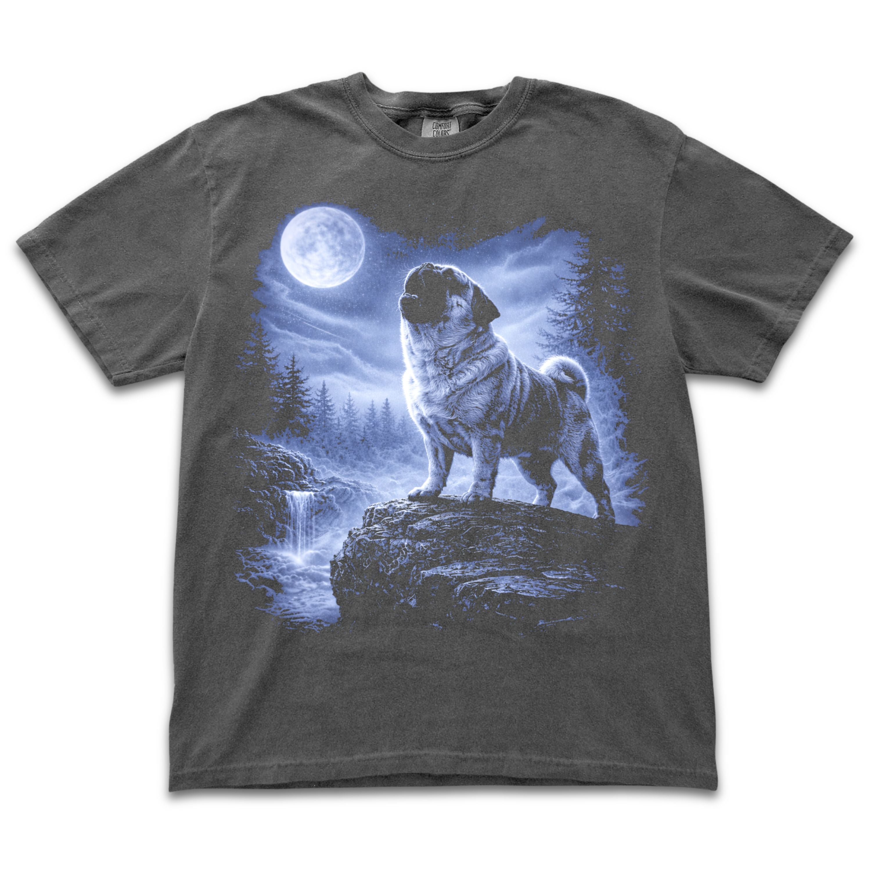 Pug Howling to the Moon 2.0