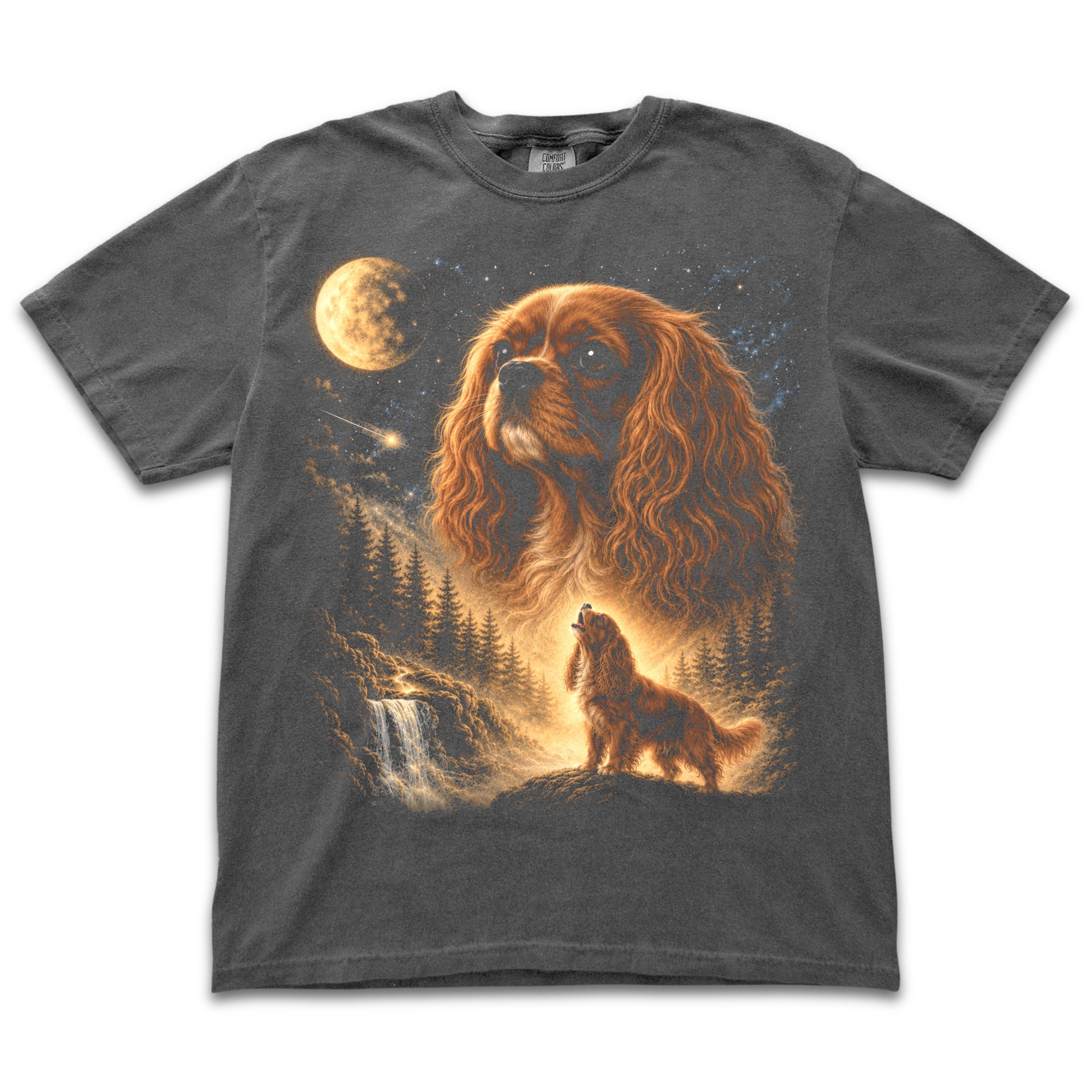 Ruby Cavalier Howling to the Moon