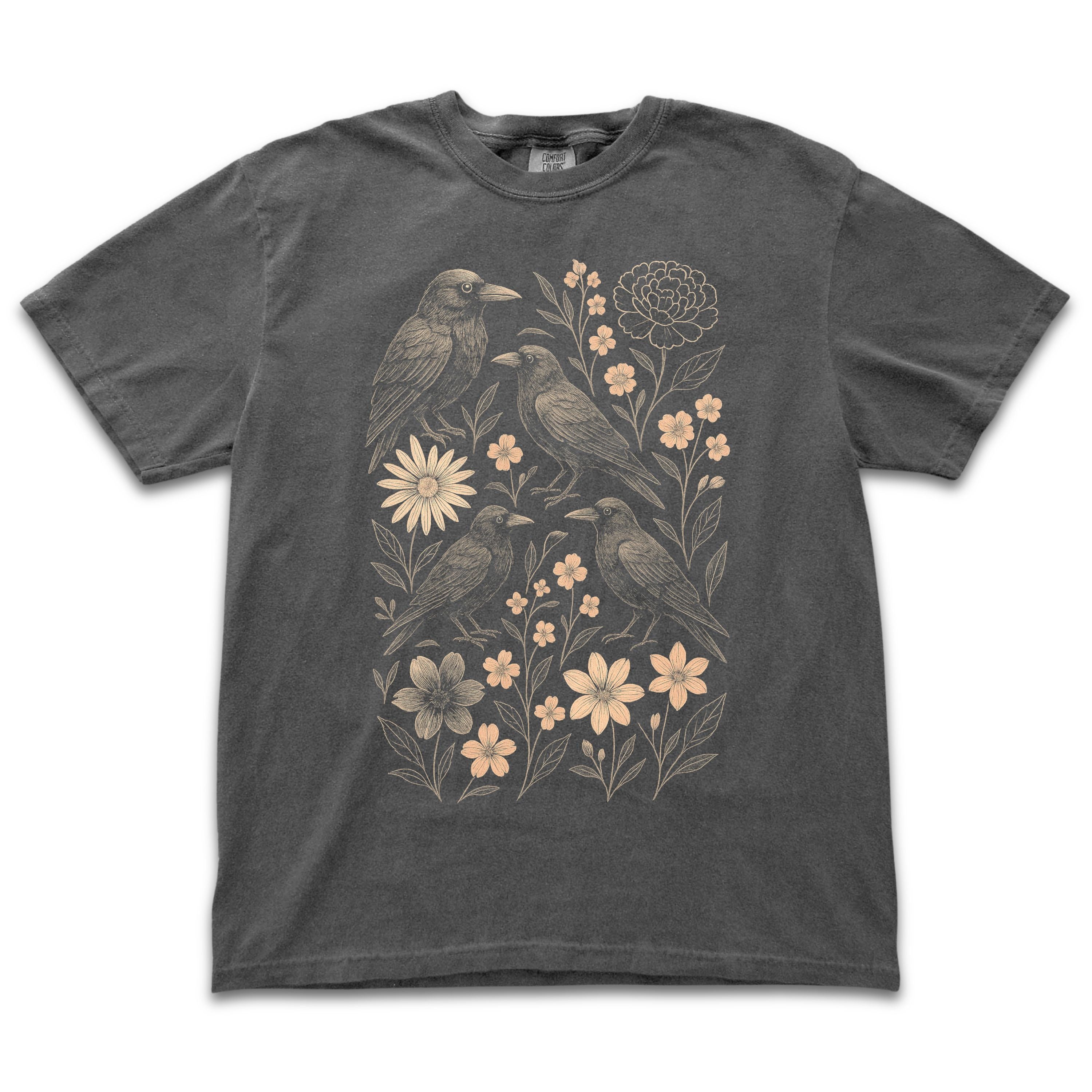 Floral Ravens