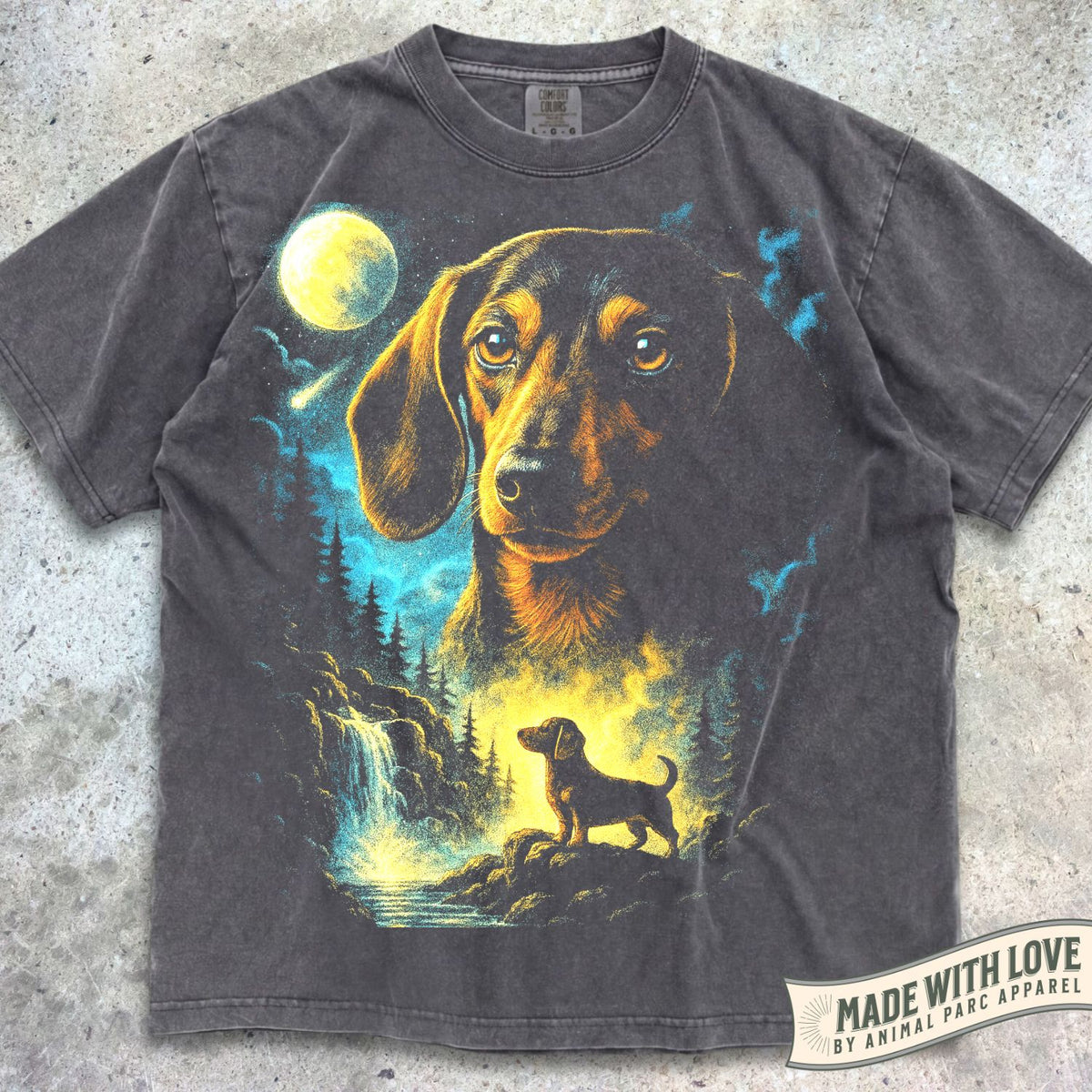 Wiener Dog Moonlight Tee