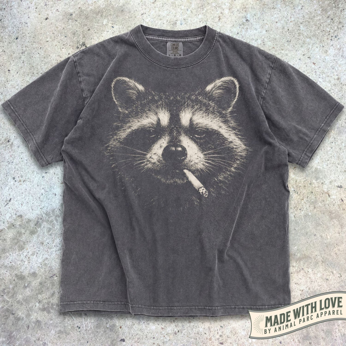 Smoking Raccoon Tee