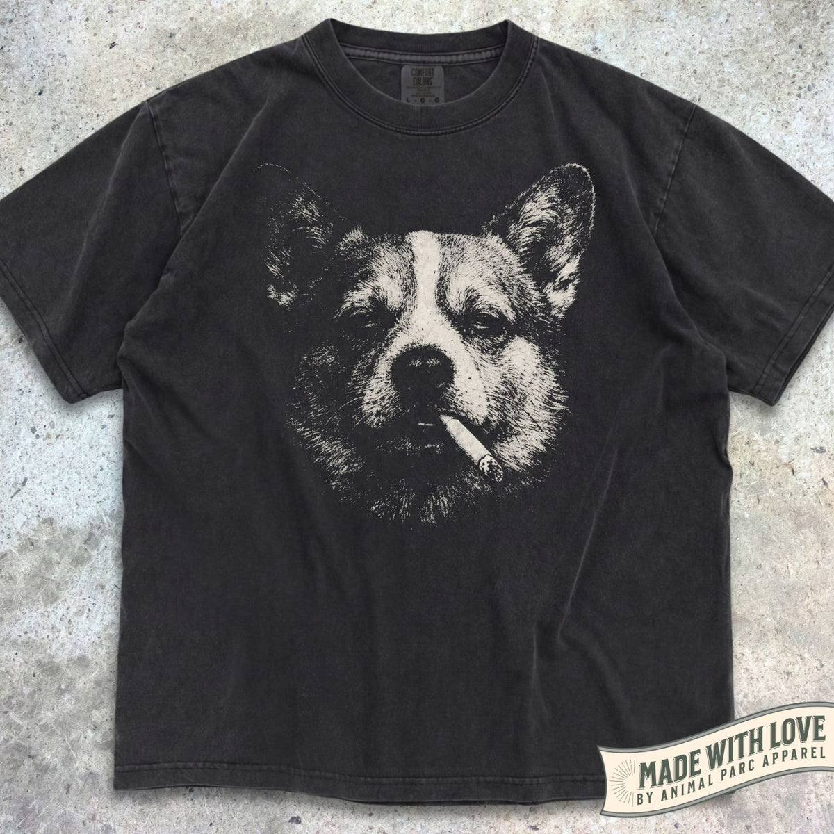 Smoking Corgi Tee