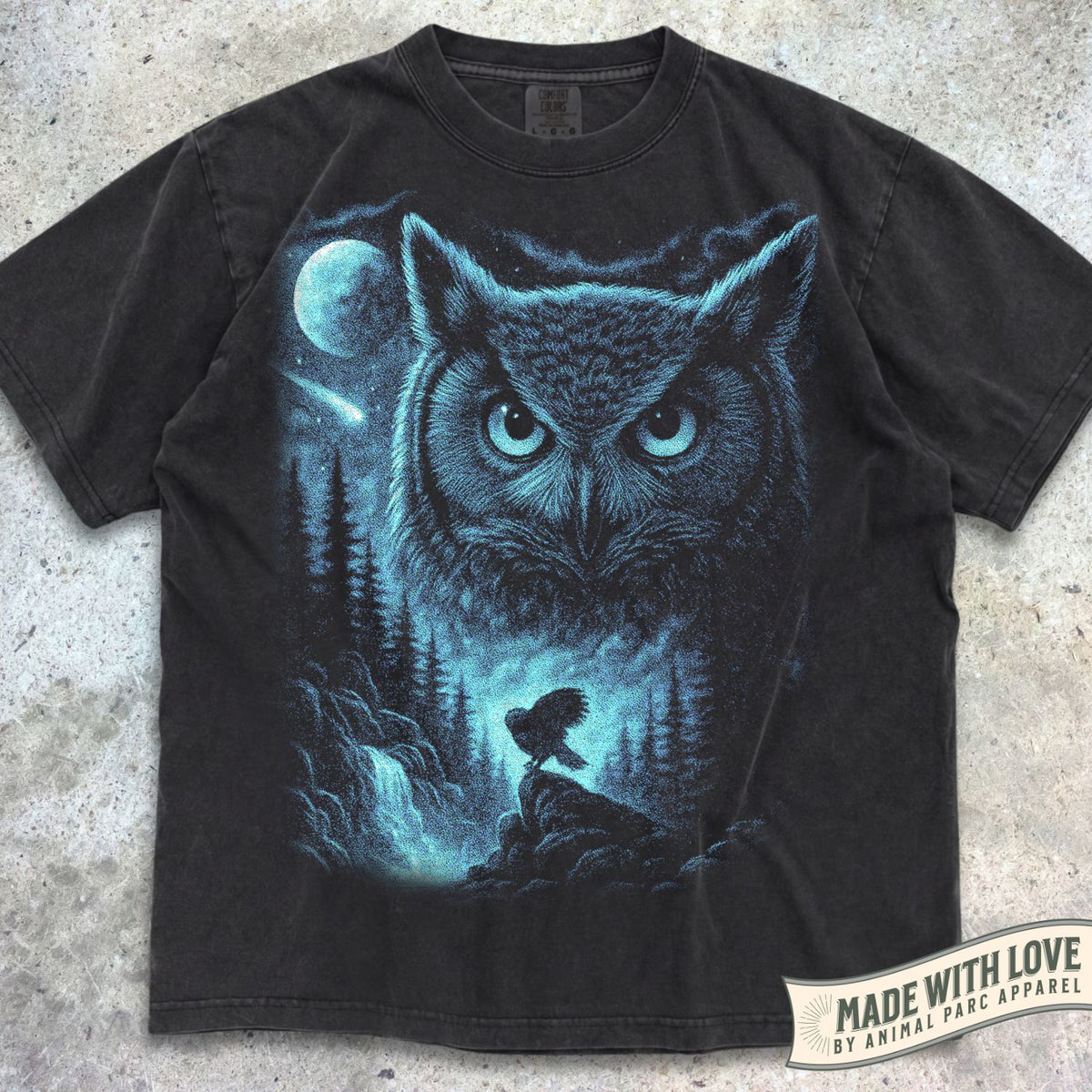 Blue Moonlight Owl Tee