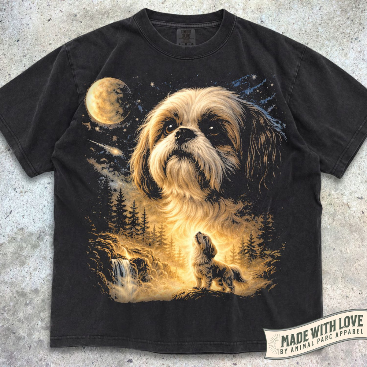 Shih Tzu Howling Moon Tee