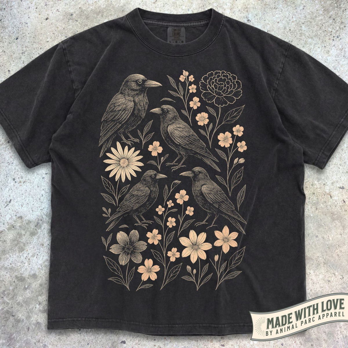 Floral Raven Tee