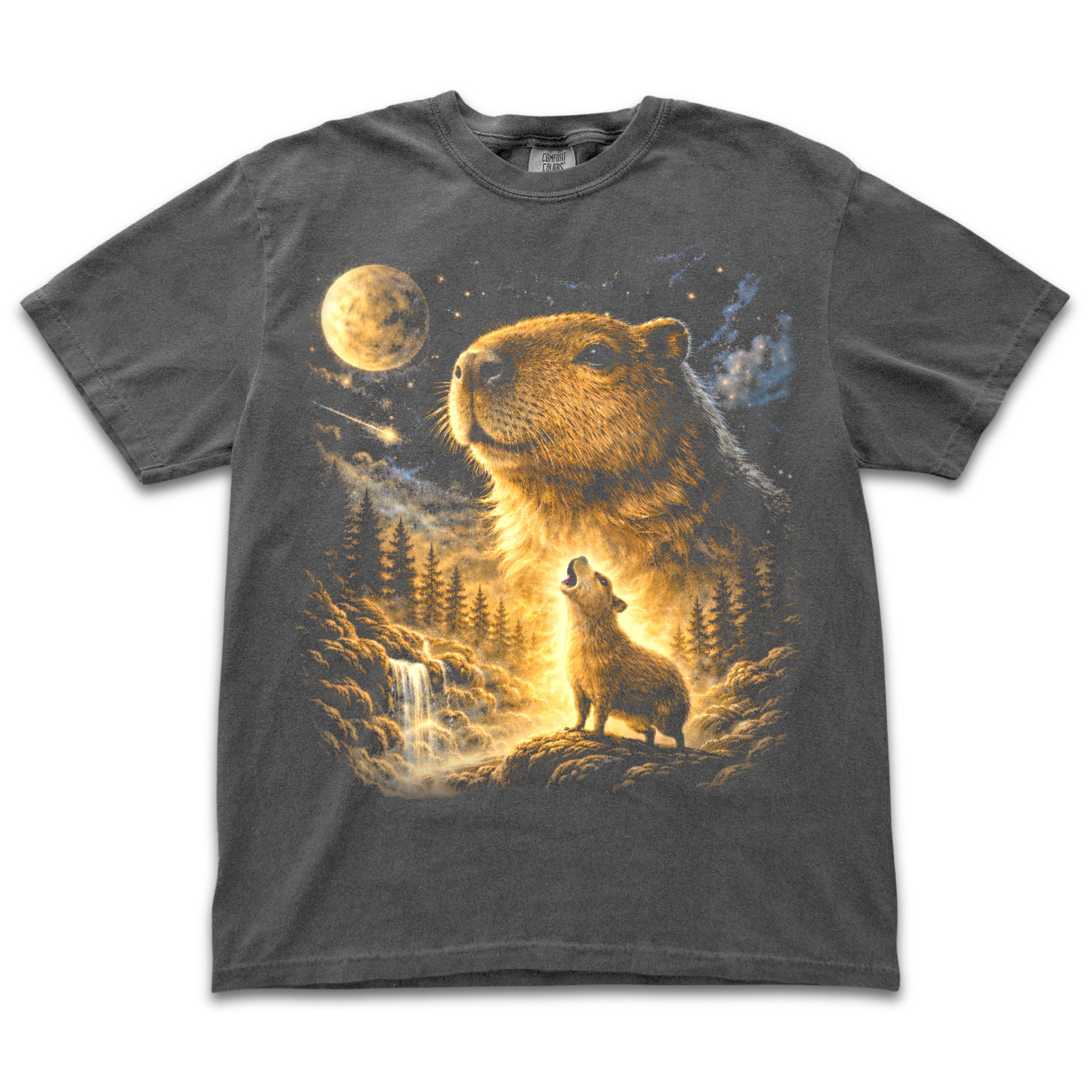 Capybara Howling To The Moon