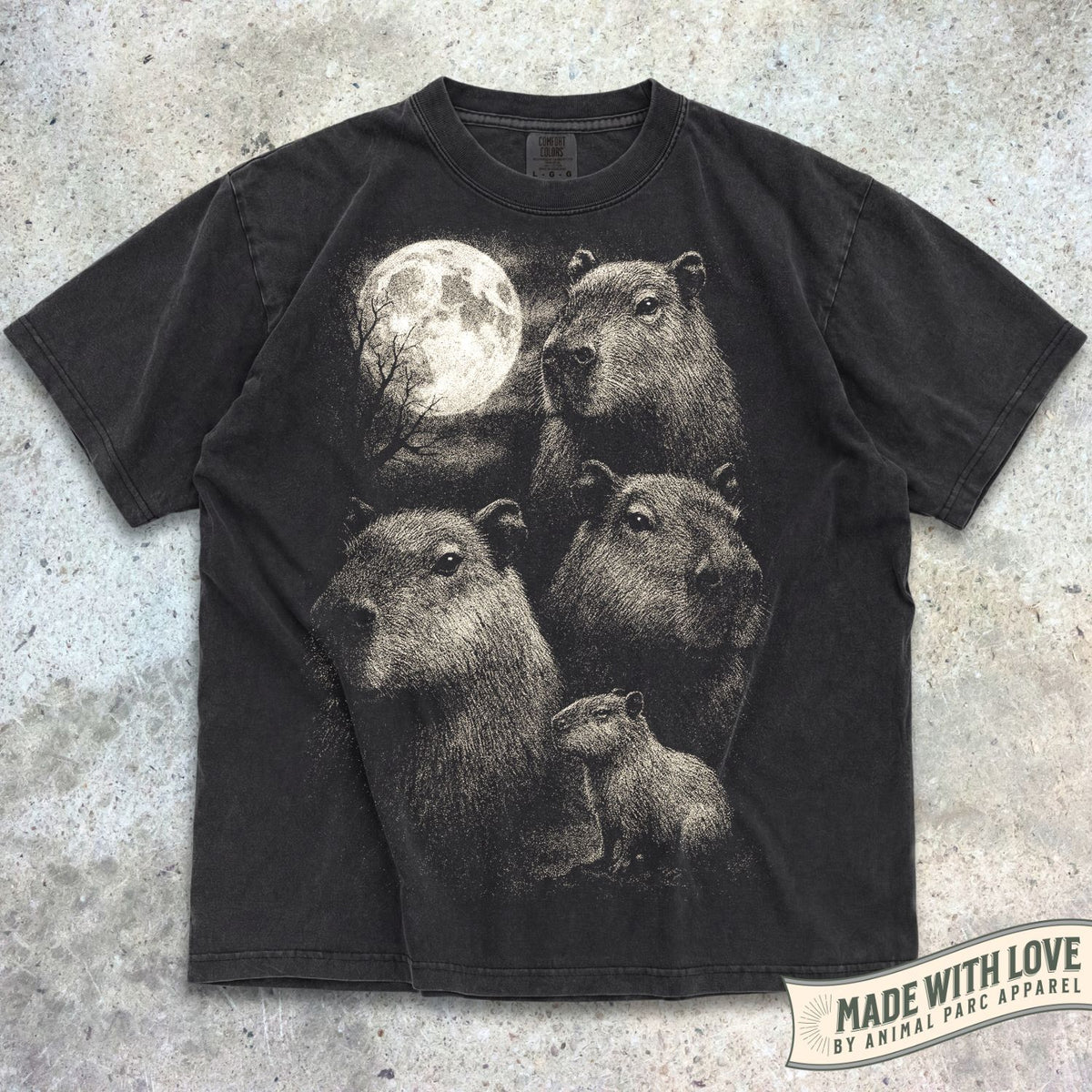 Full Moon Capybaras Tee