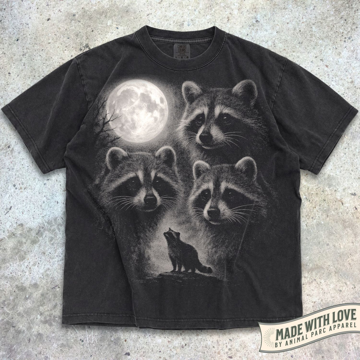 Full Moon Raccoons Tee