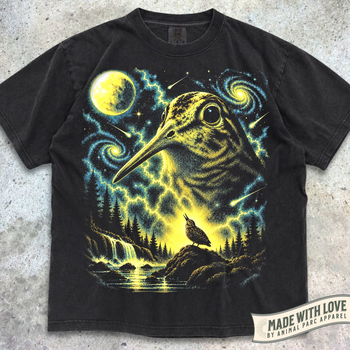 American Woodcock Howling Moon Tee