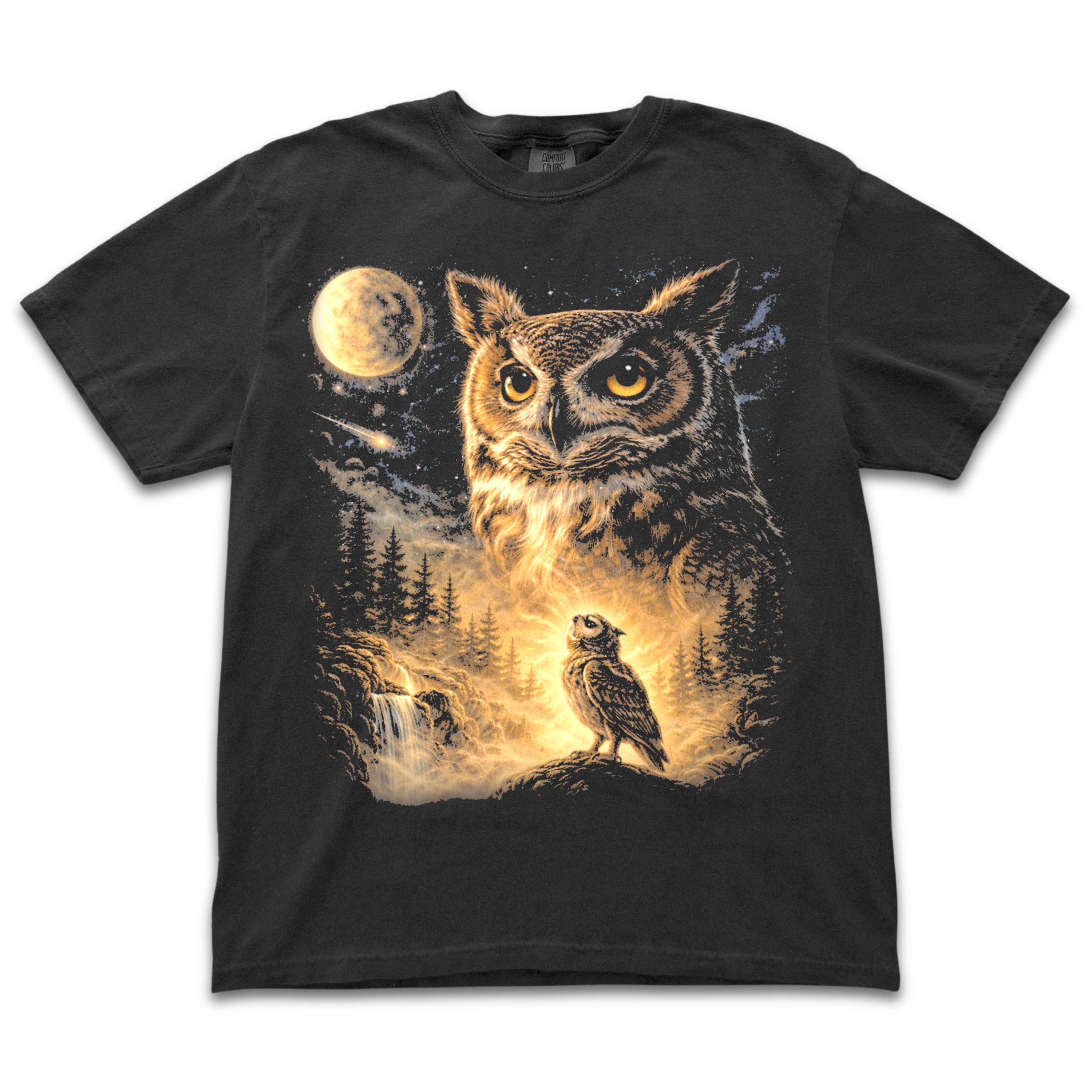 Owl Howling to the Moon