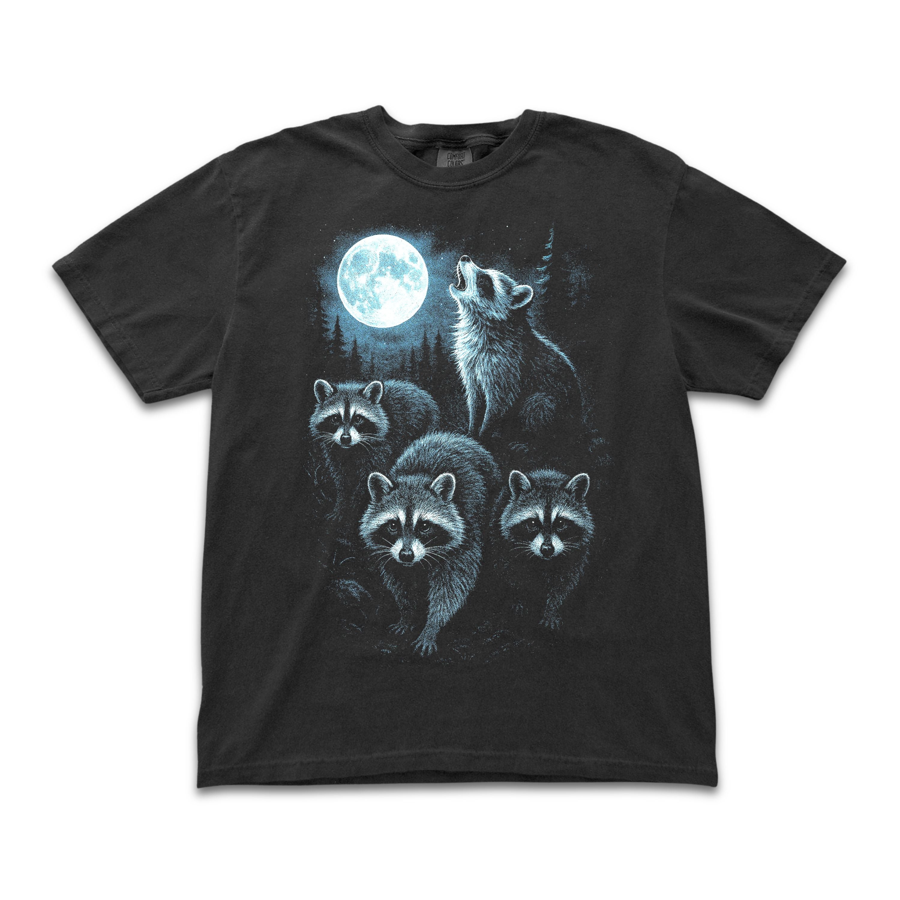 Raccoons Howling Moon Tee