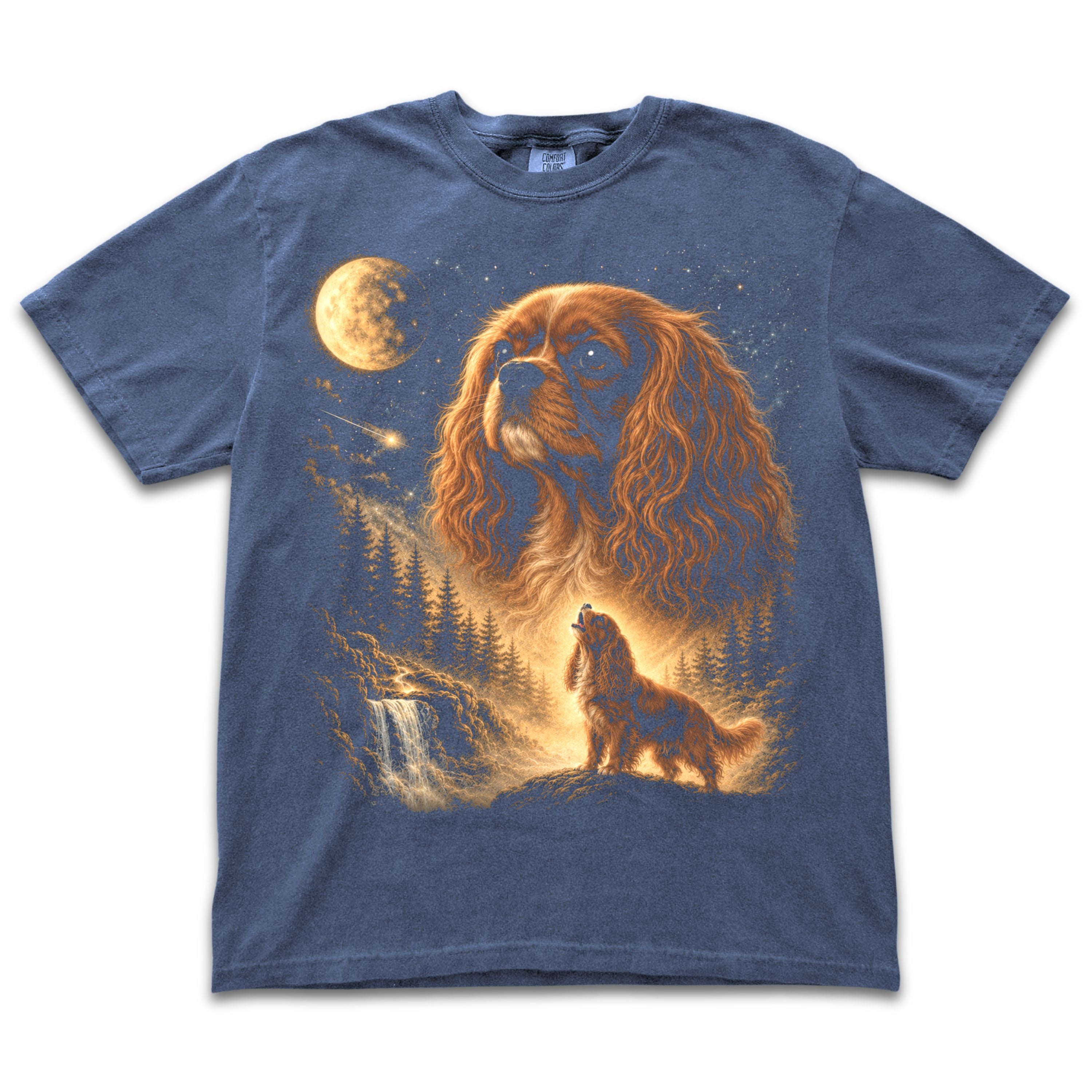 Ruby Cavalier Howling to the Moon