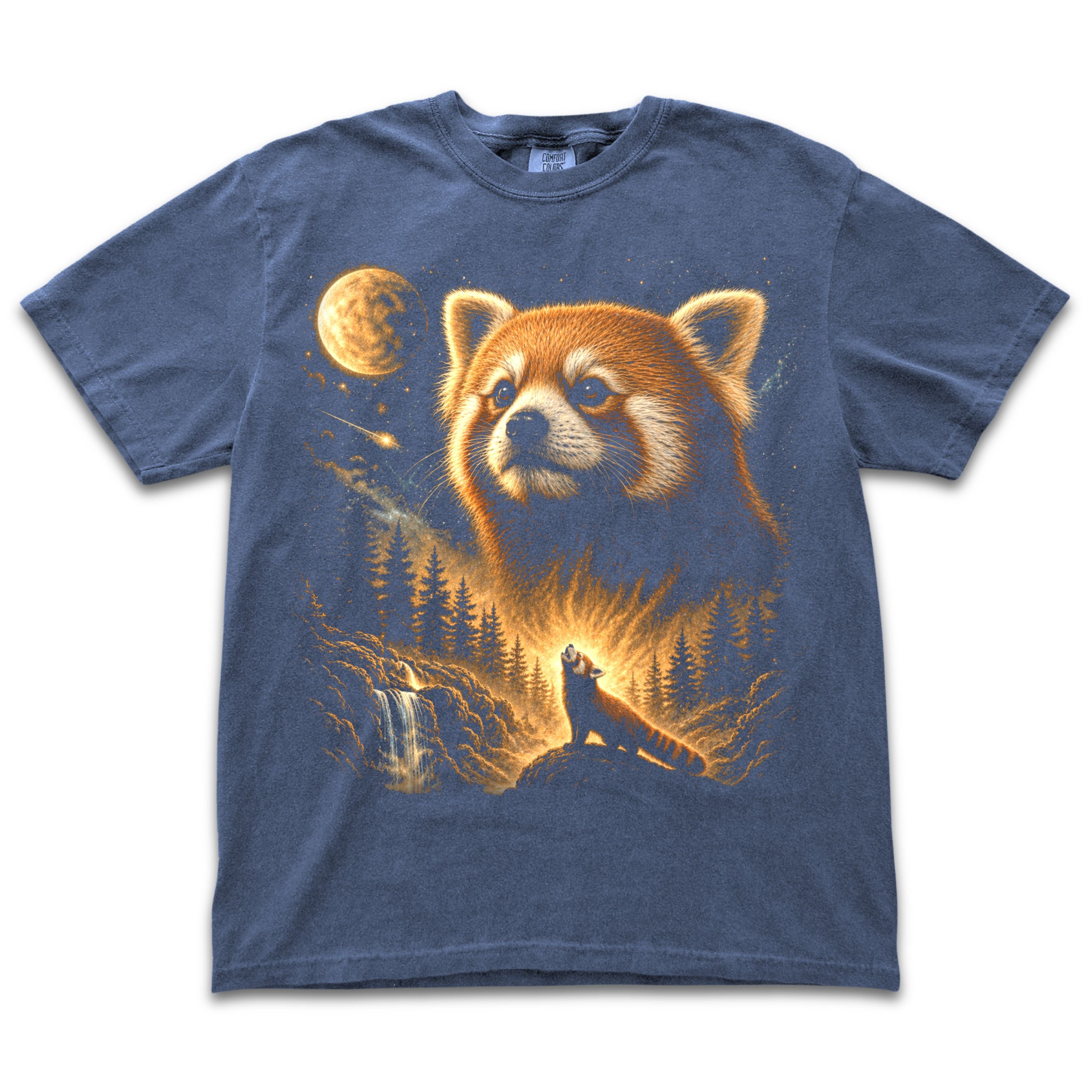 Red Panda Howling to the Moon