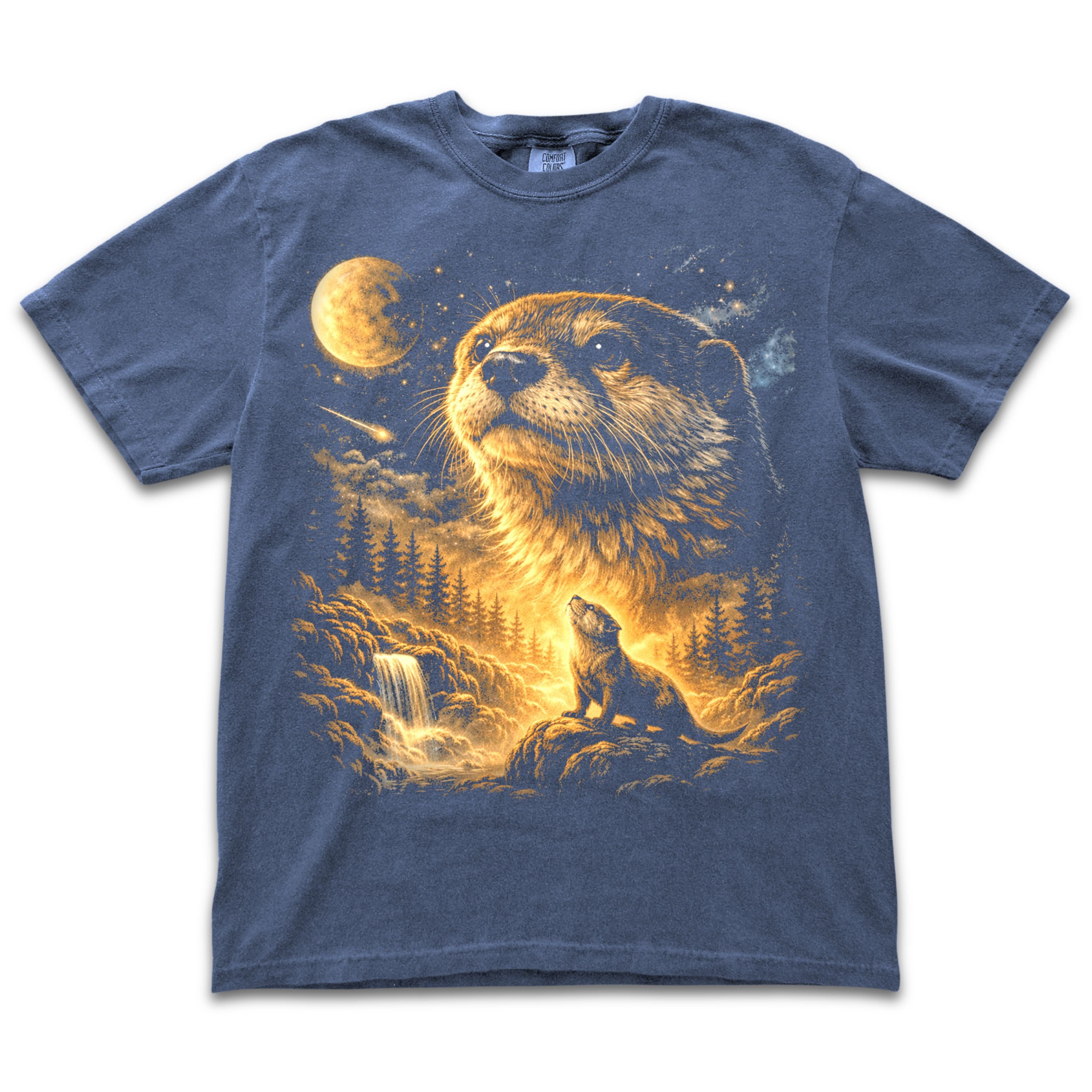 Otter Howling to the Moon