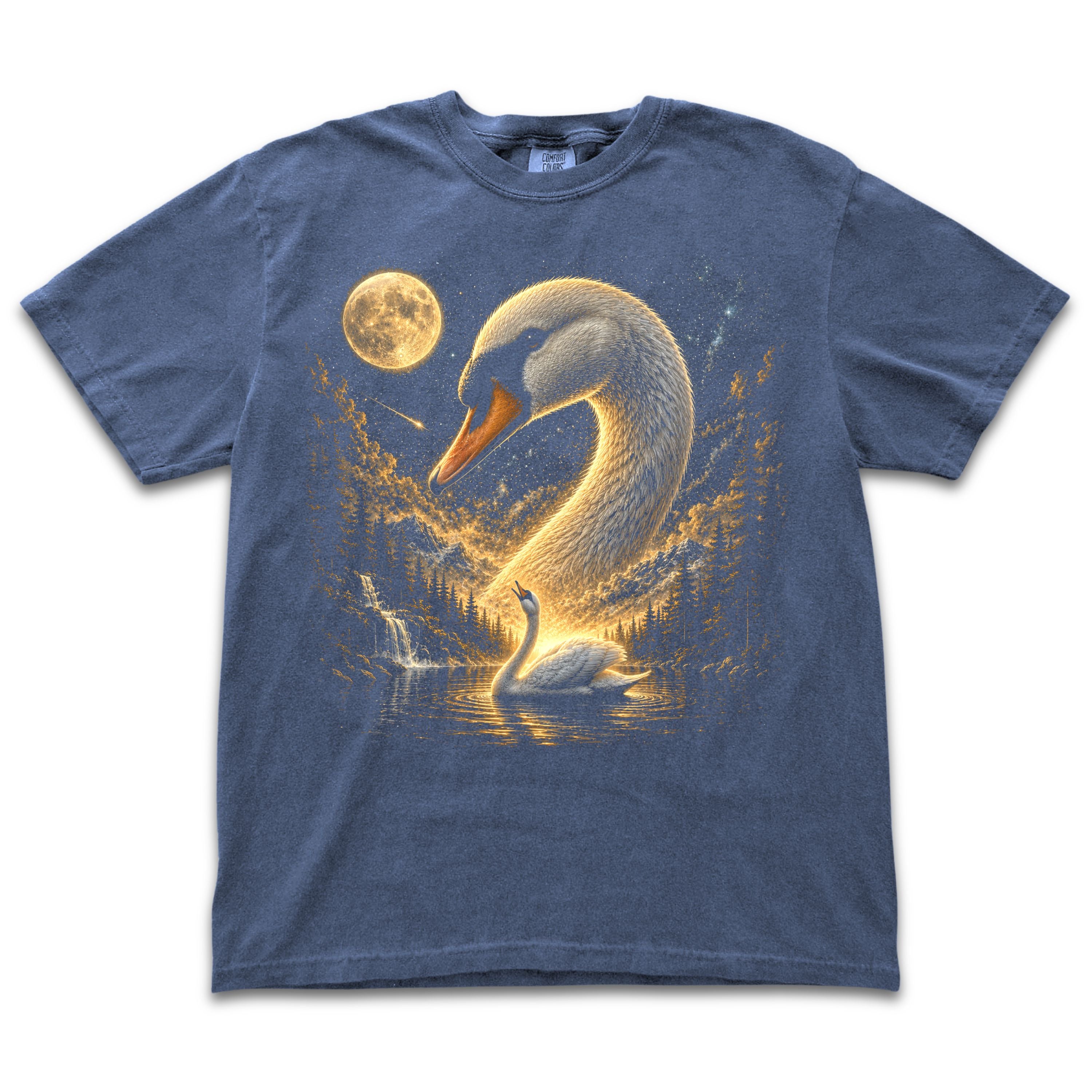 Swan Howling to the Moon