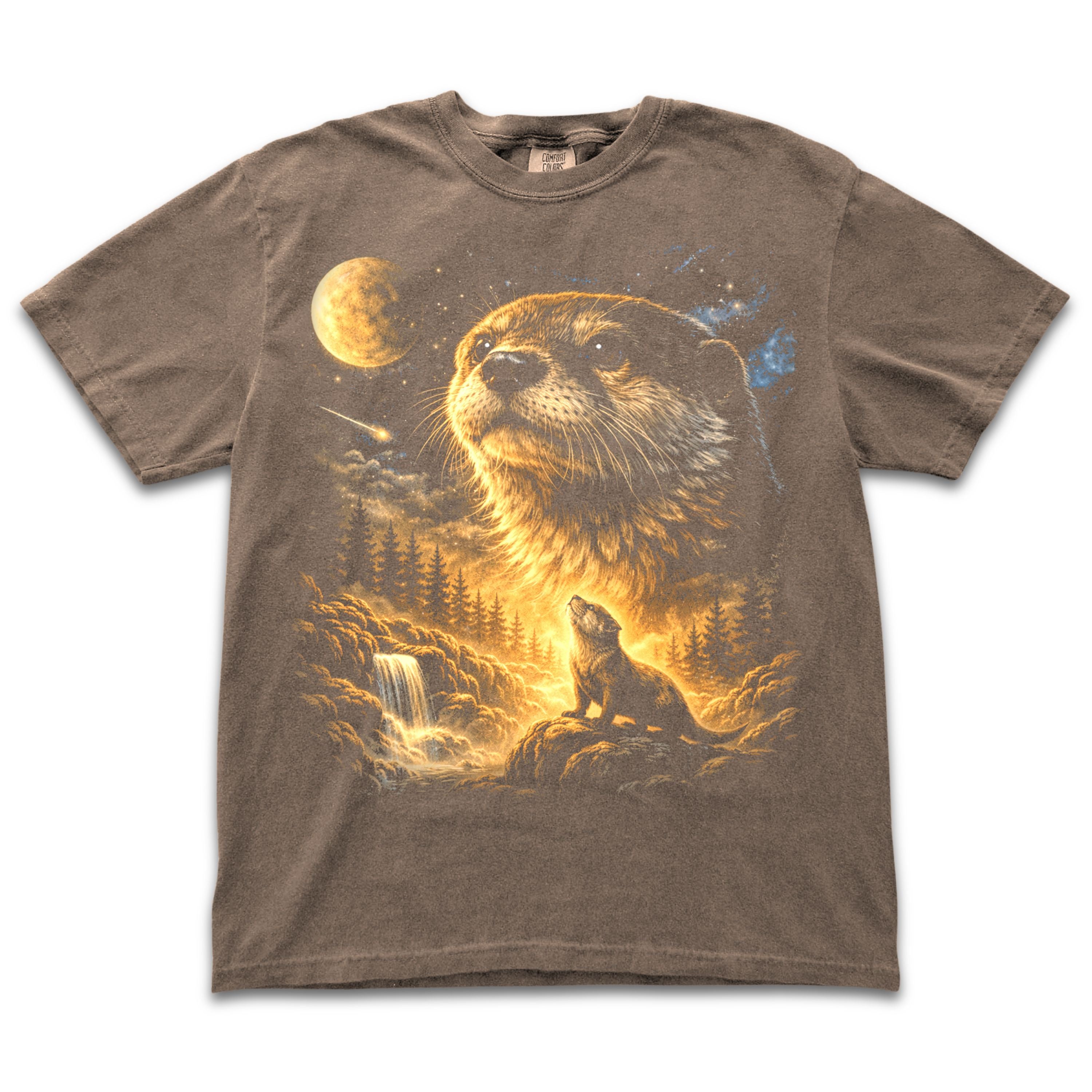 Otter Howling to the Moon