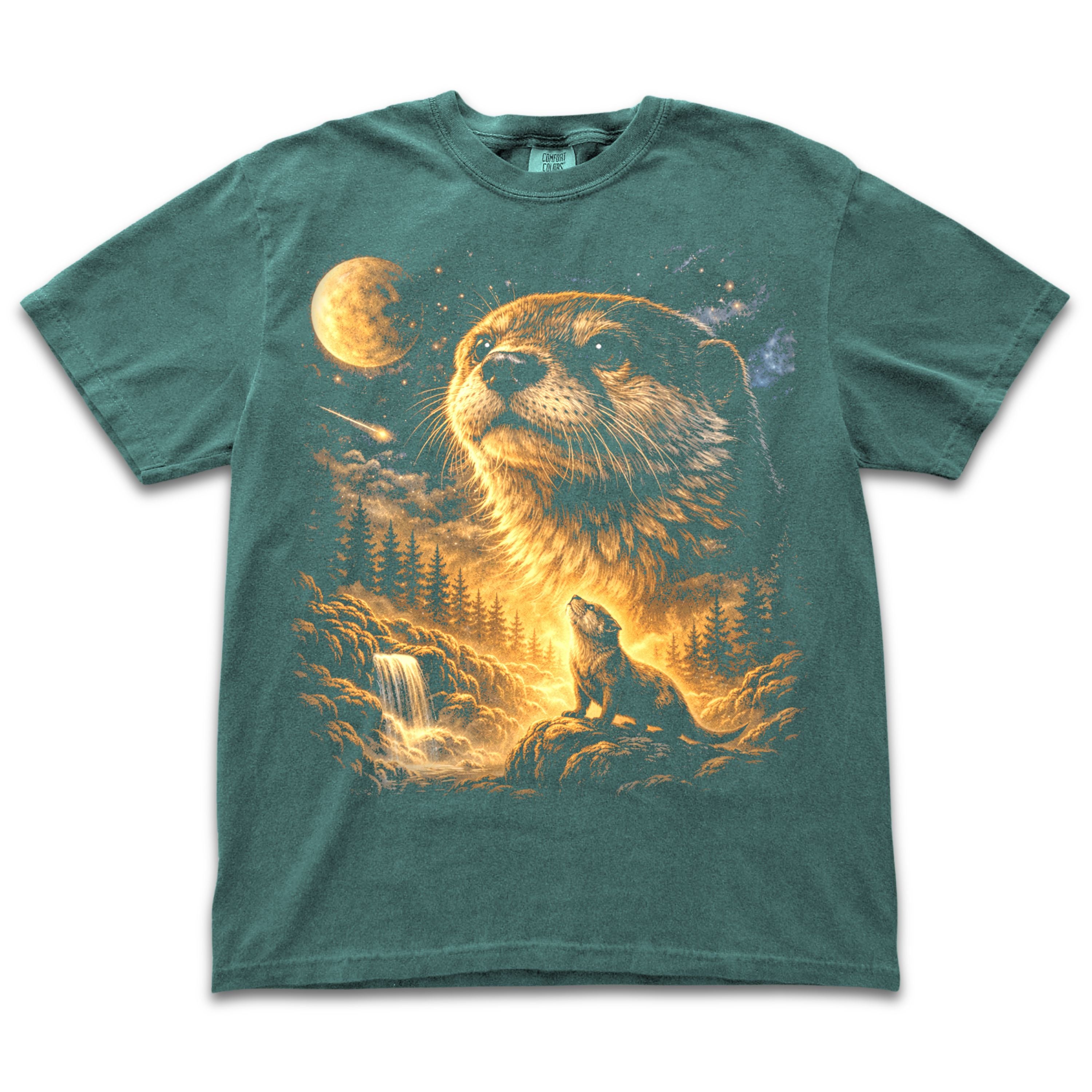 Otter Howling to the Moon