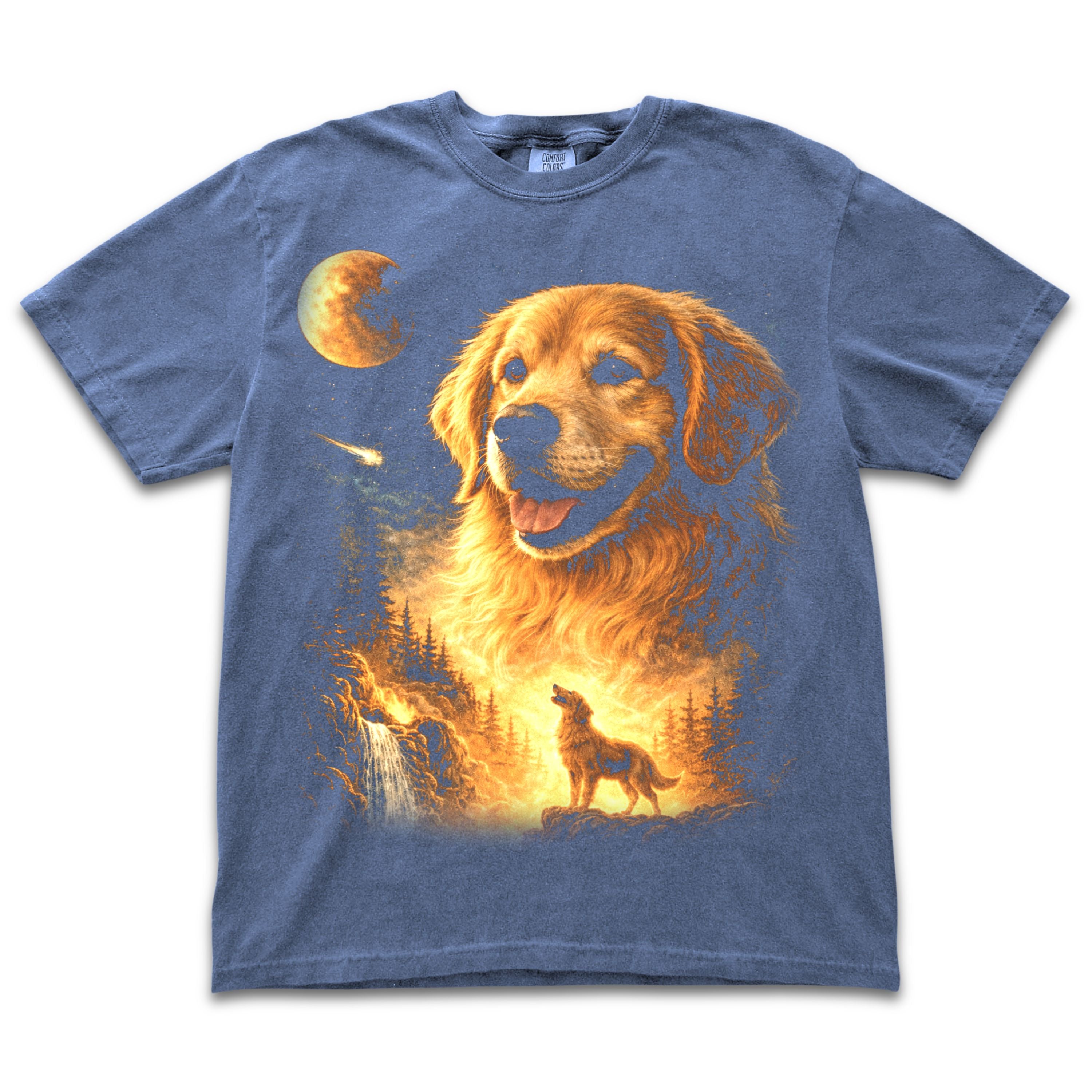 Golden Retriever Moonlight Tee