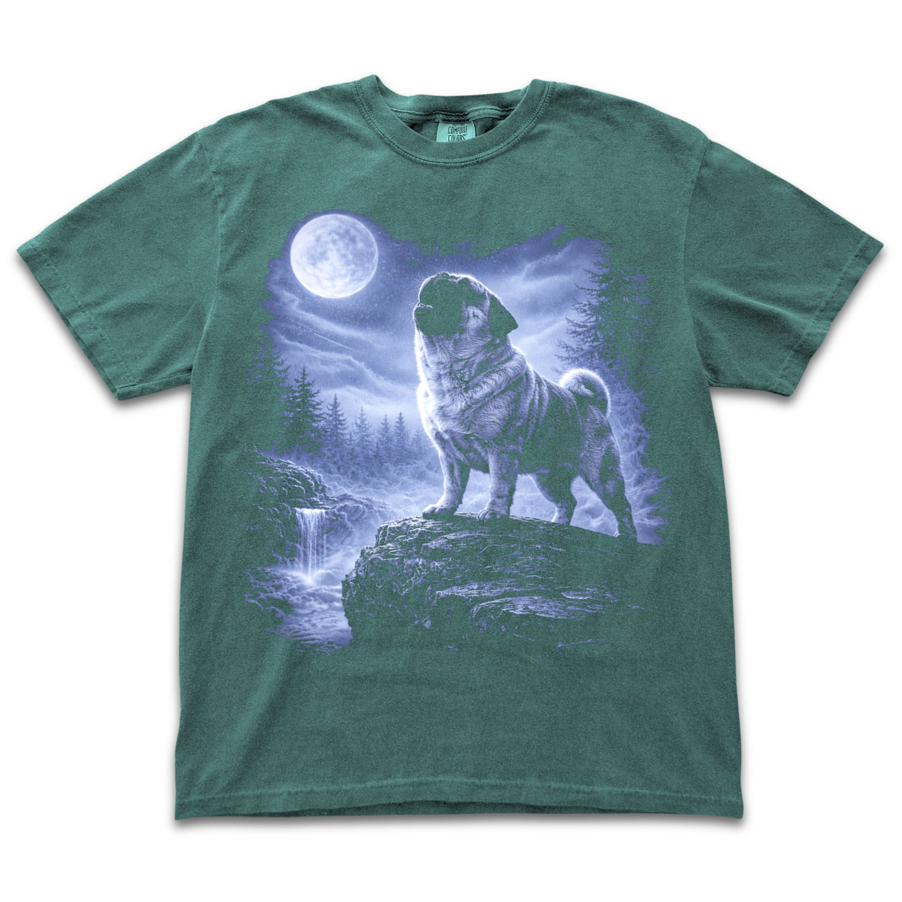 Pug Howling to the Moon 2.0