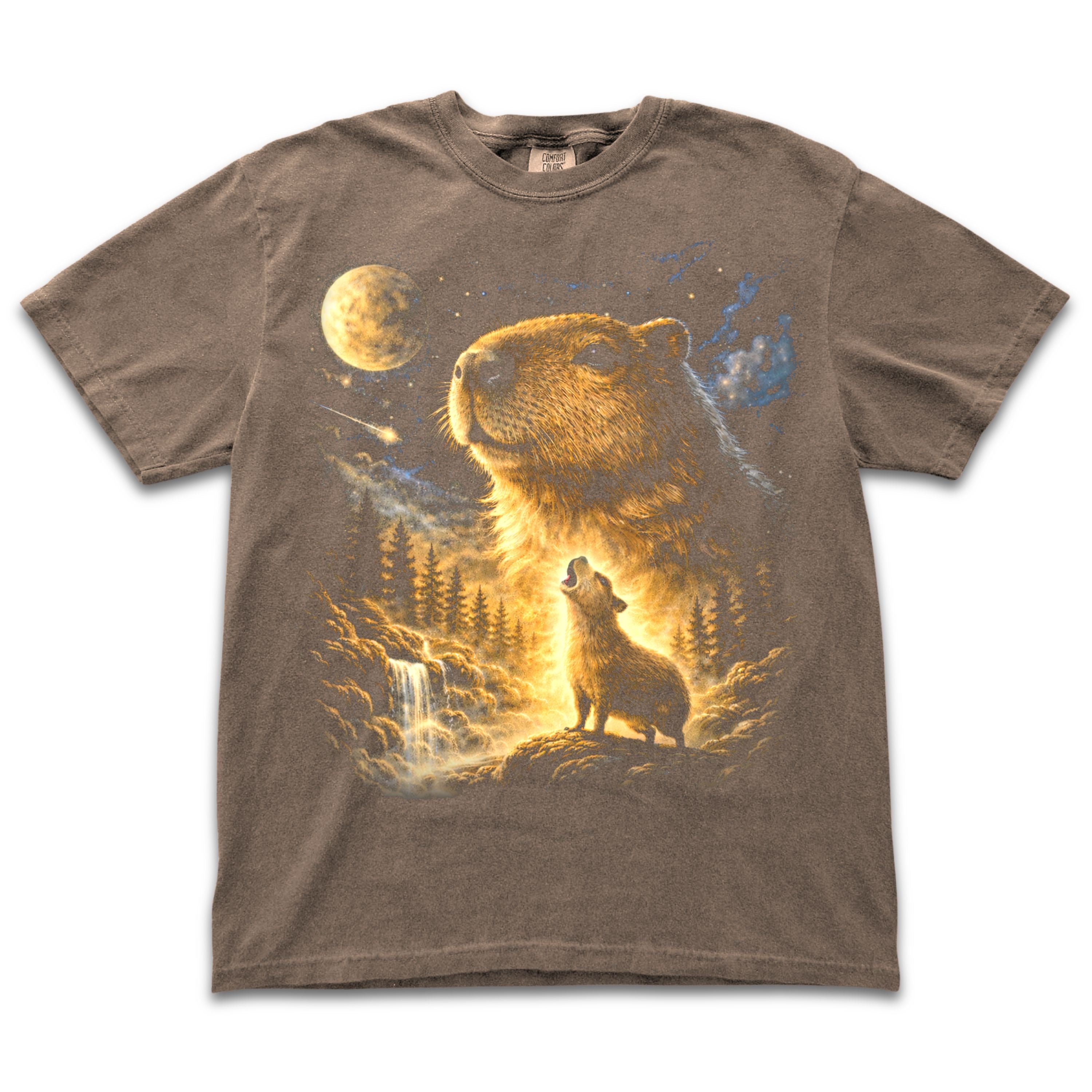 Capybara Howling To The Moon