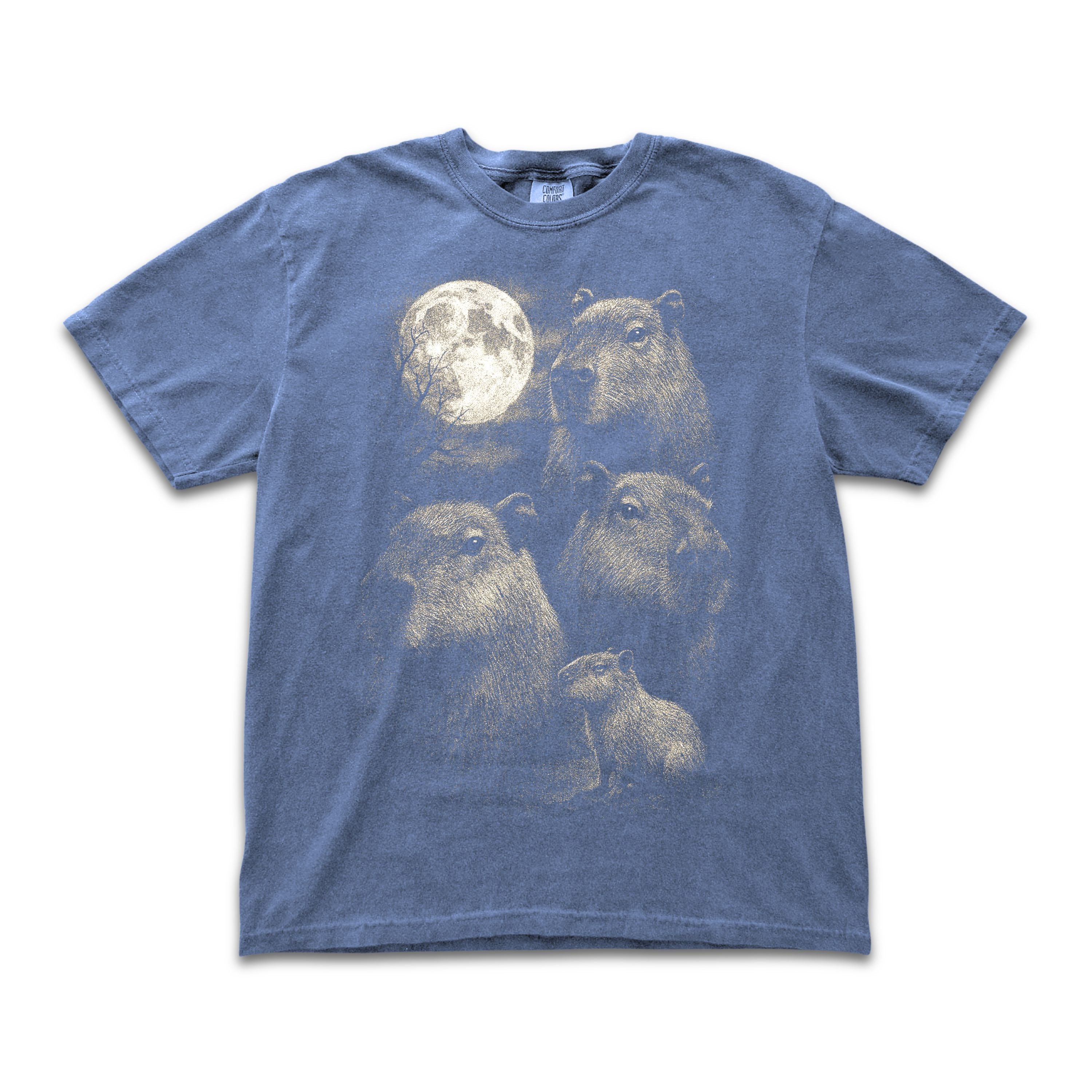 Capybaras Full Moon Tee
