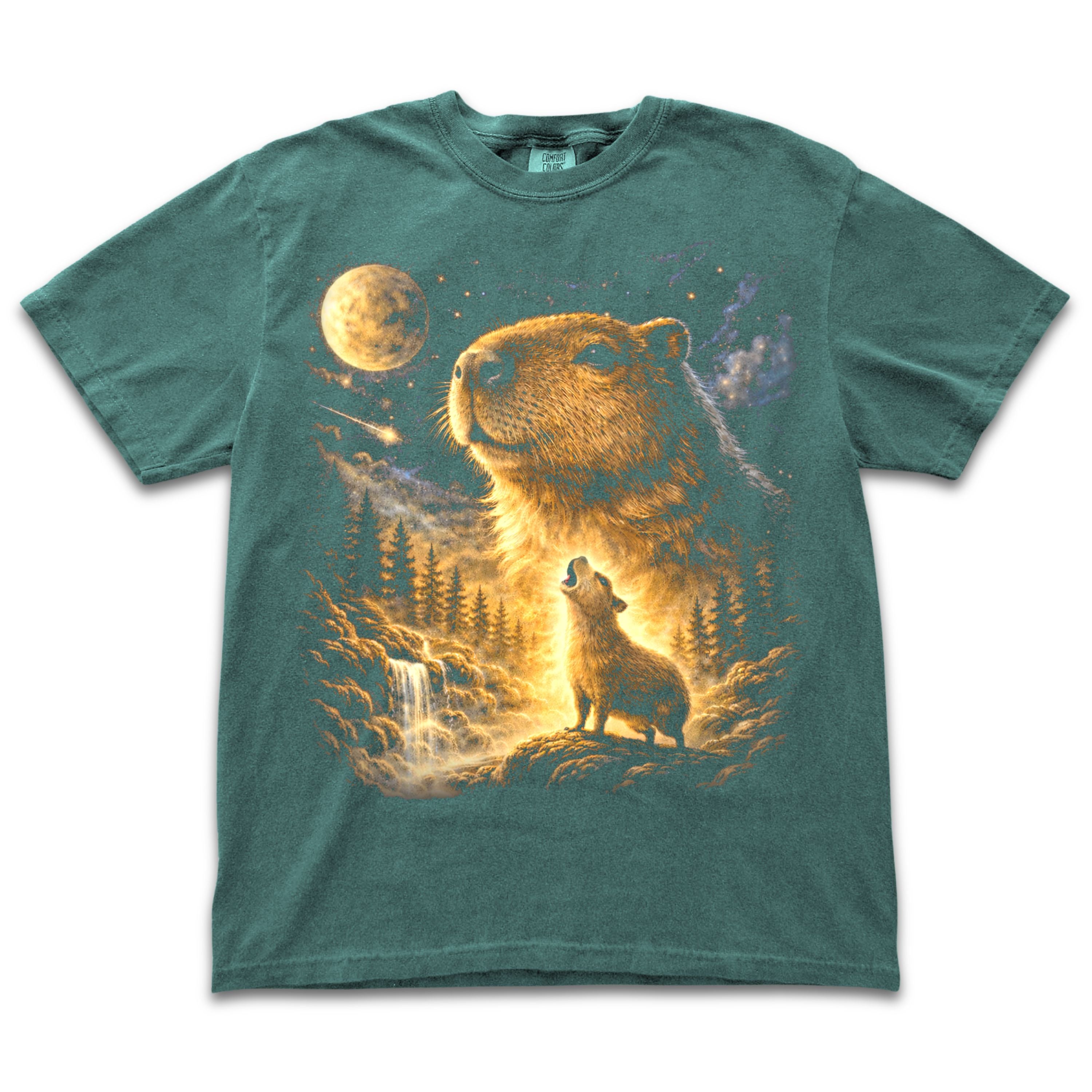 Capybara Howling To The Moon