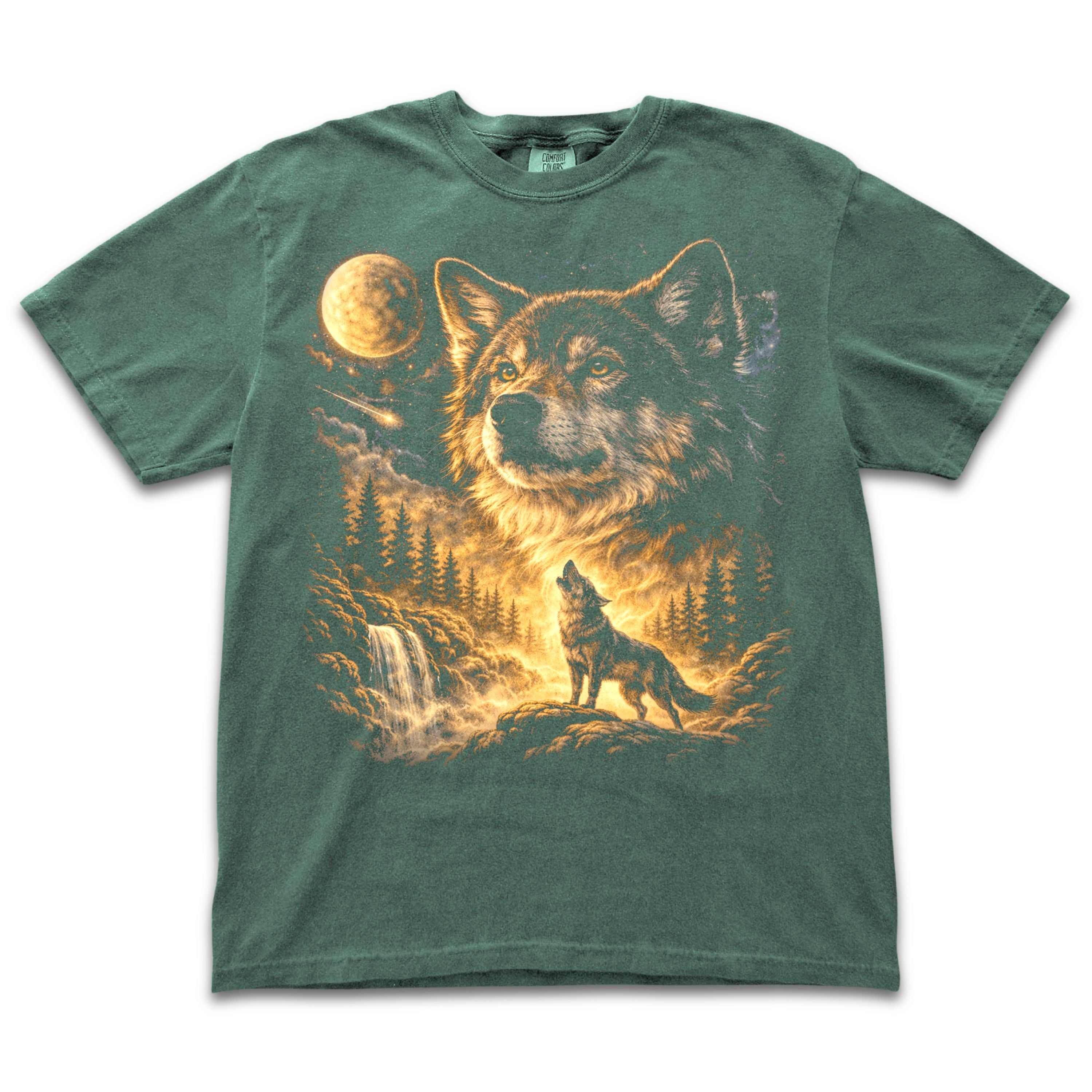 Wolf Howling to the Moon