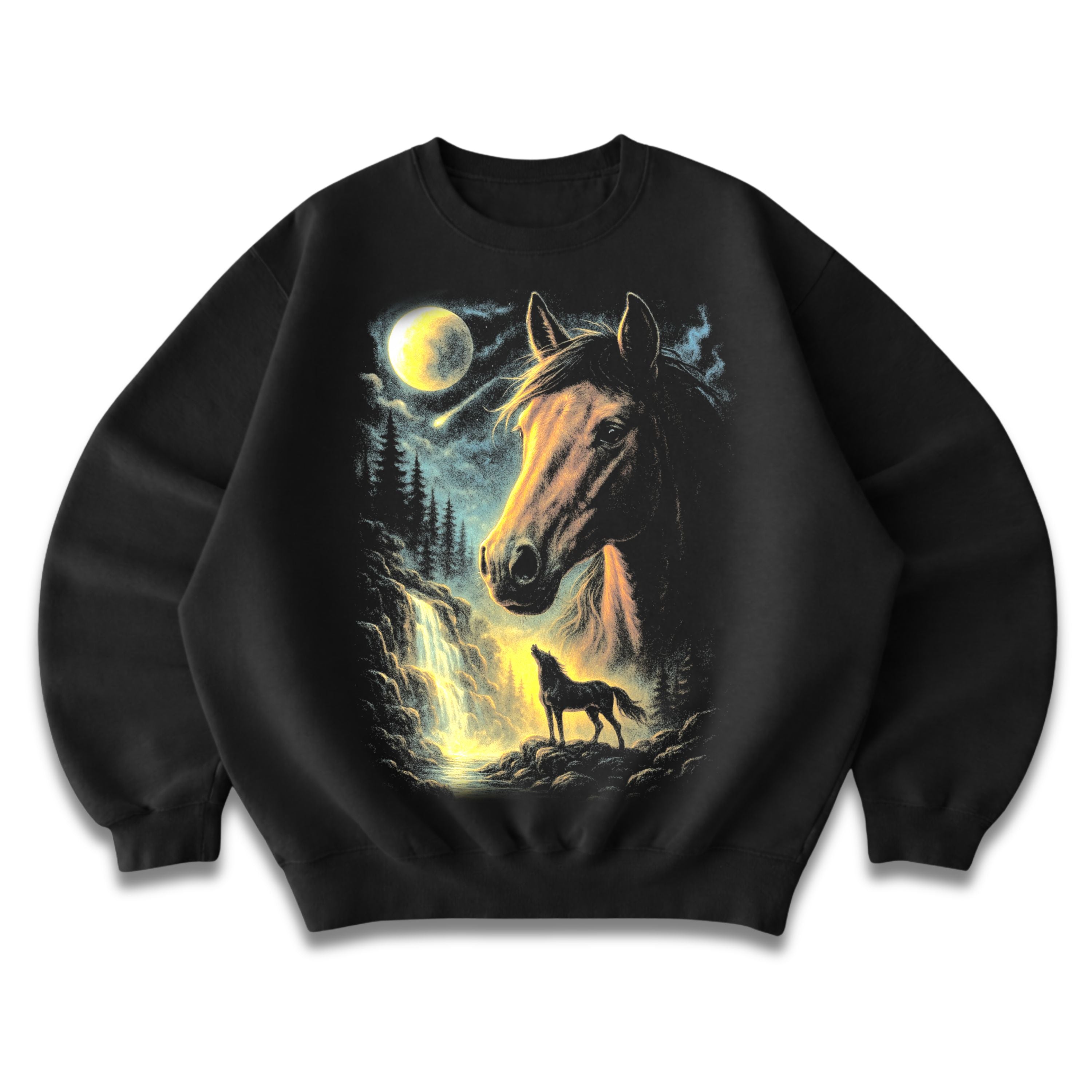 Horse Moonlight Crewneck