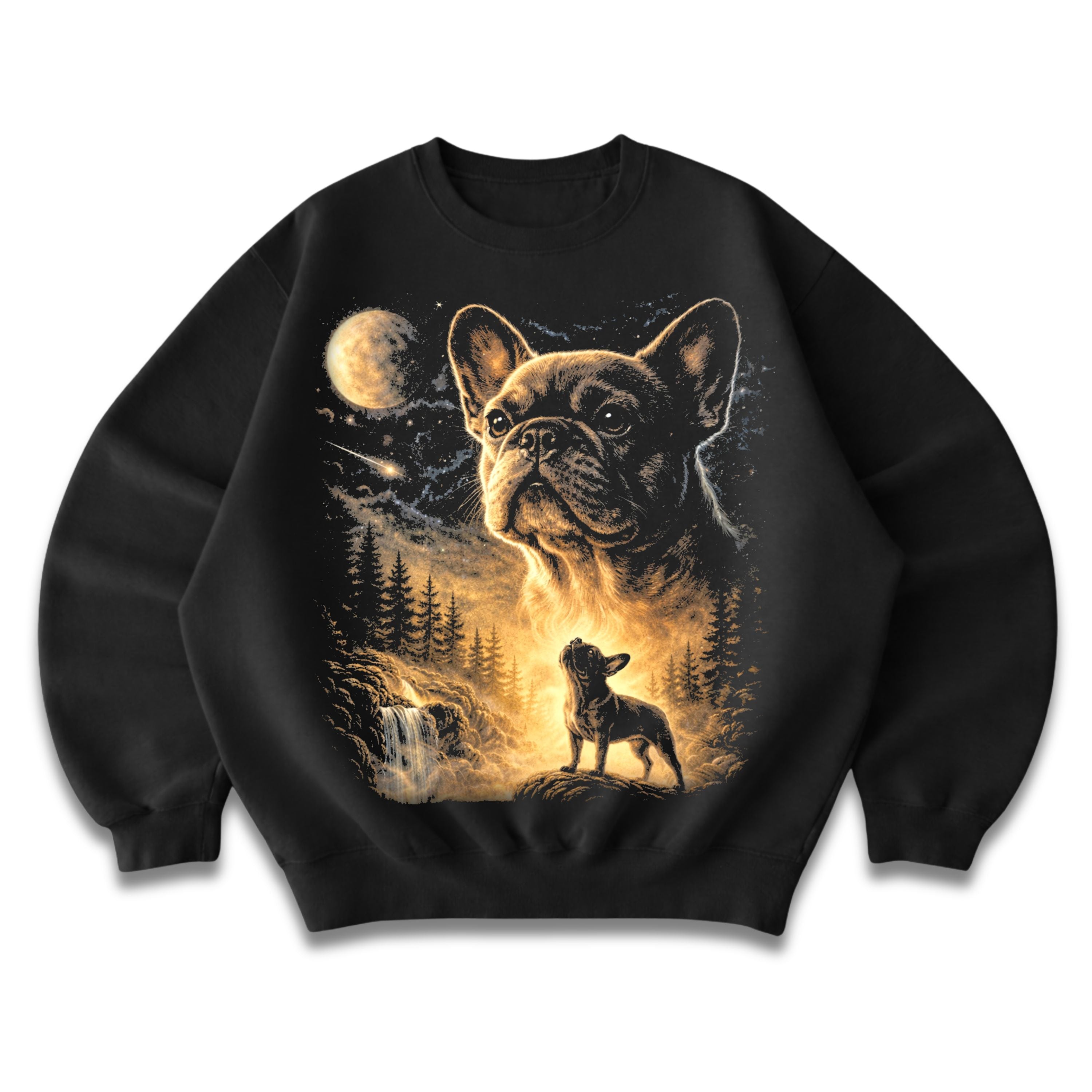 Frenchie Moonlight Crewneck