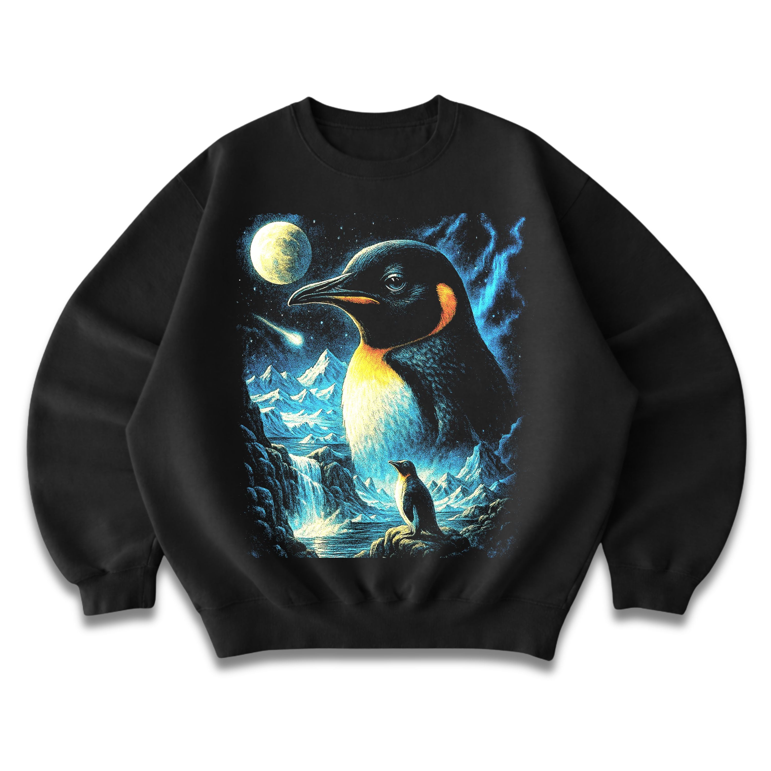 Penguin Moonlight Crewneck