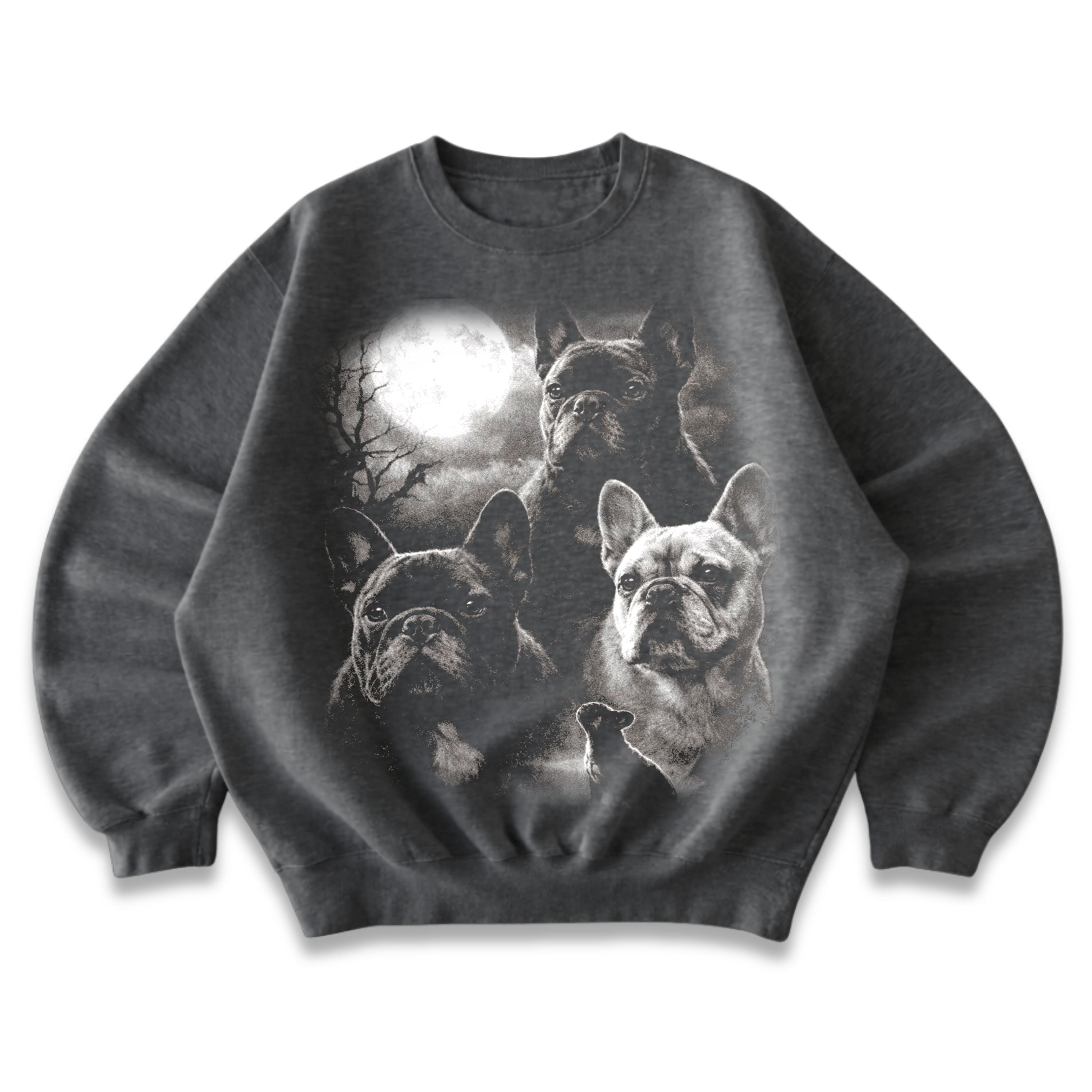 Frenchies Full Moon Crewneck