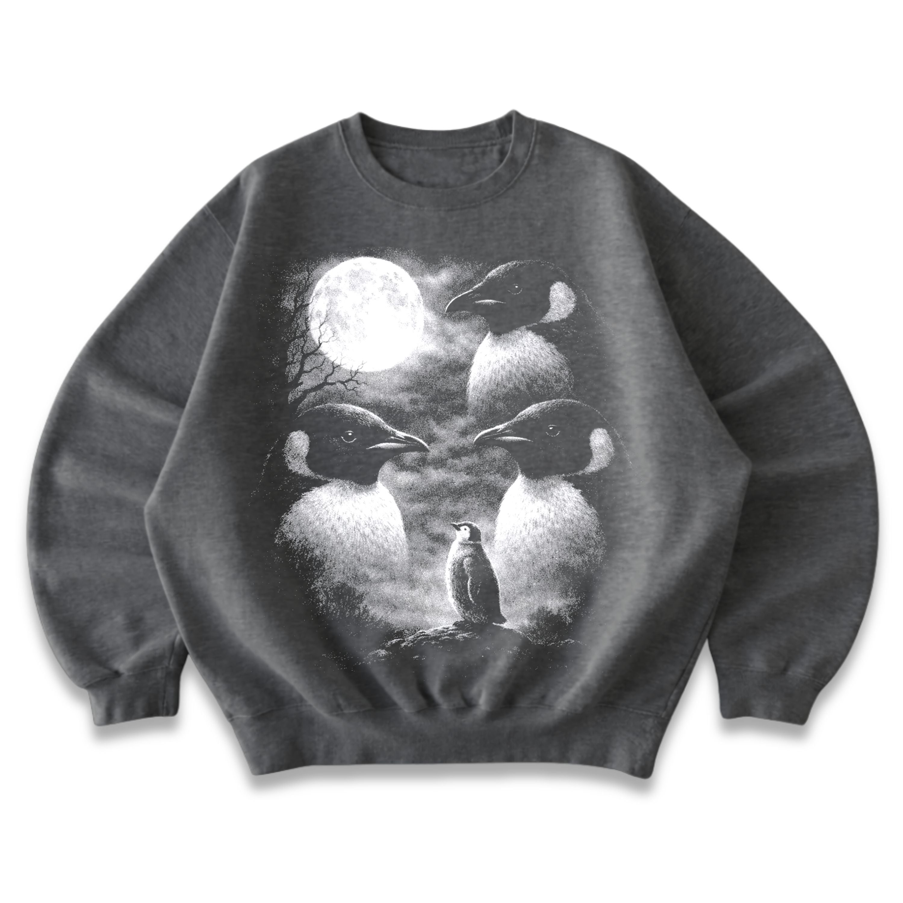 Penguins Full Moon Crewneck