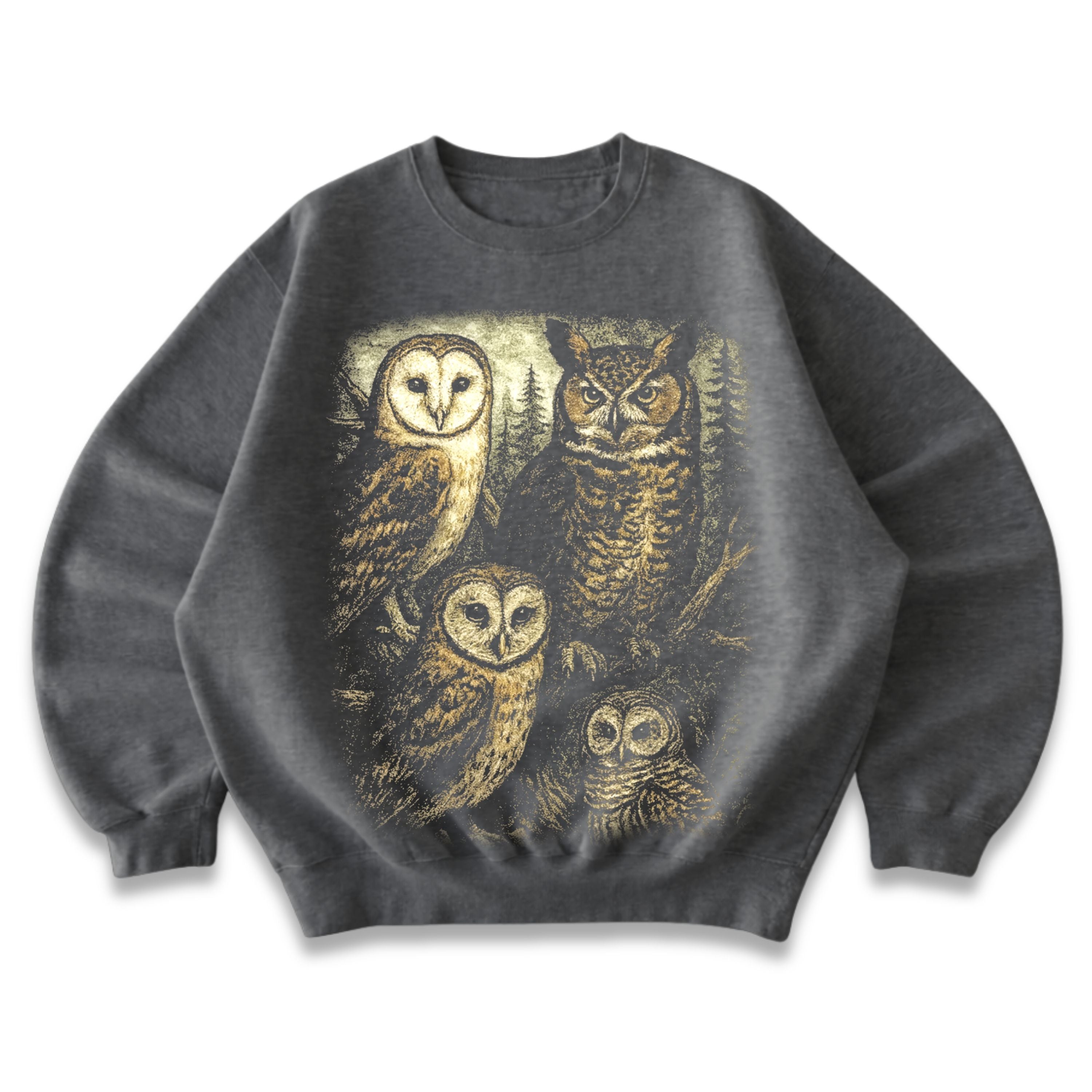 Forest Owls Crewneck