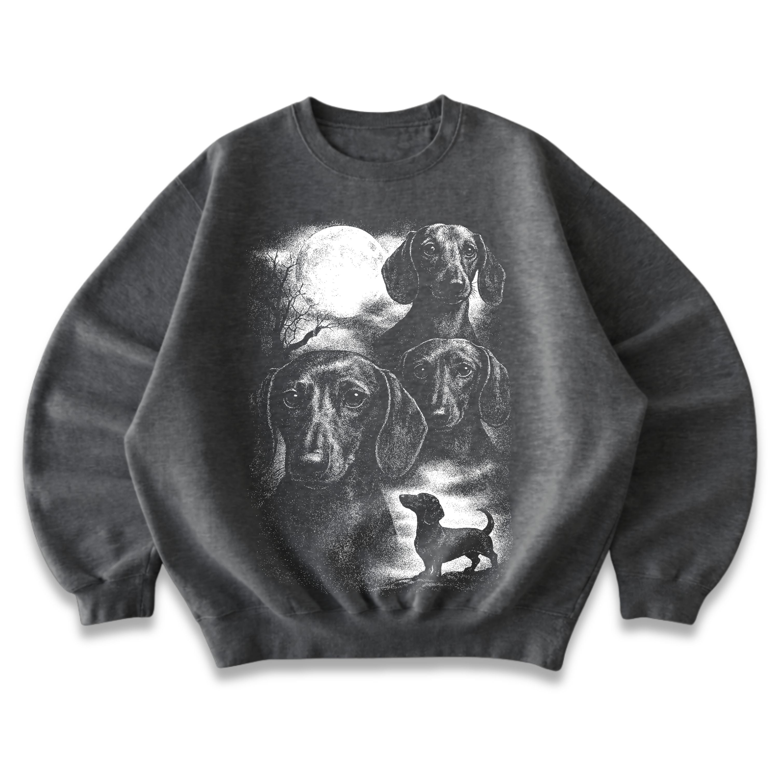 Wiener Dogs Full Moon Crewneck