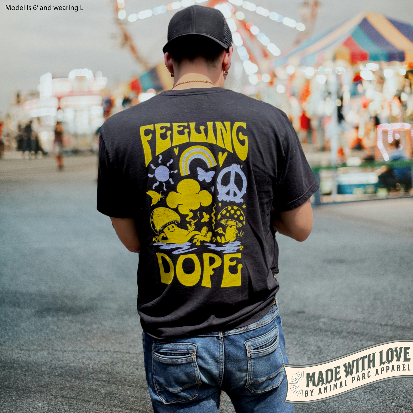 Feeling Dope Mushrooms - Backprint Tee