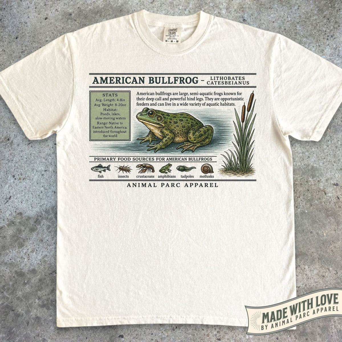 American Bullfrog Zoology Tee