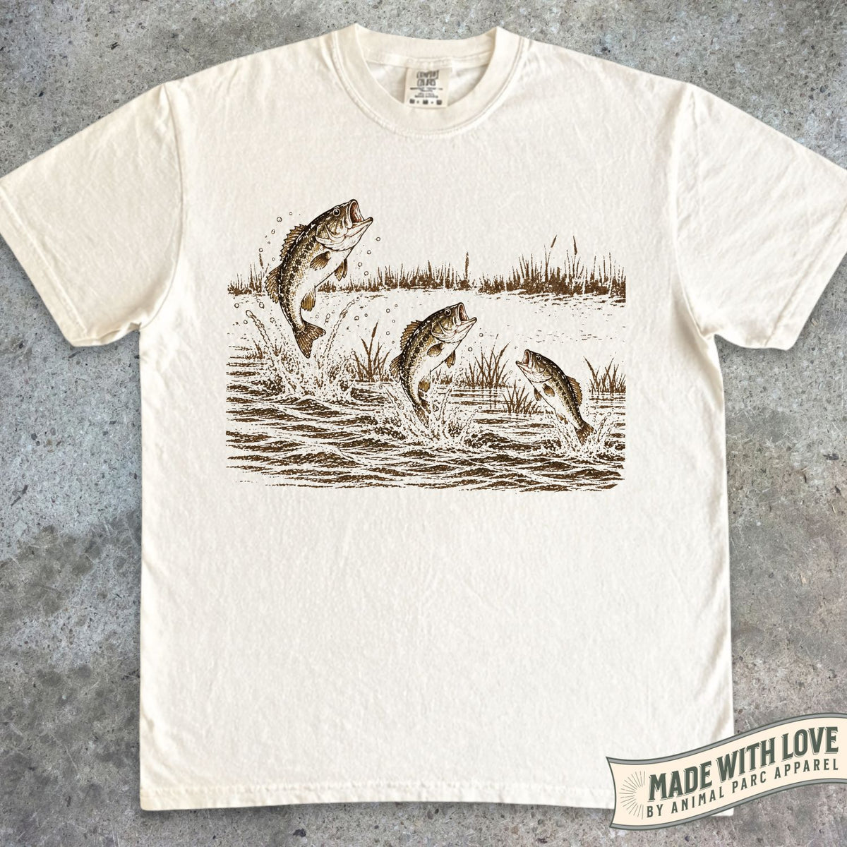 Jumping Bass Fish Tee