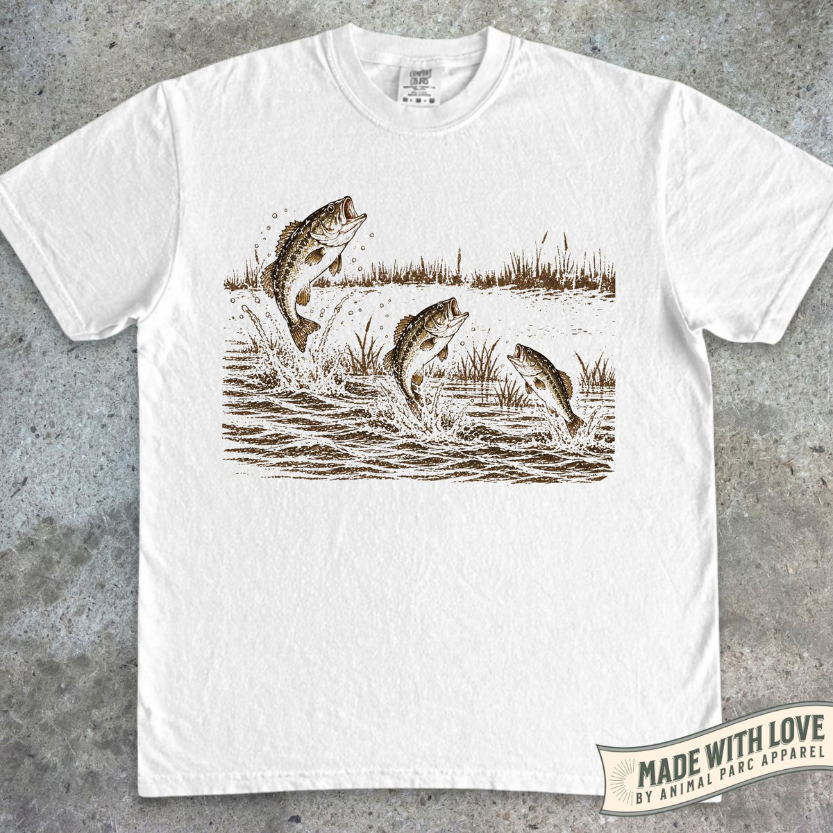 Jumping Bass Fish Tee