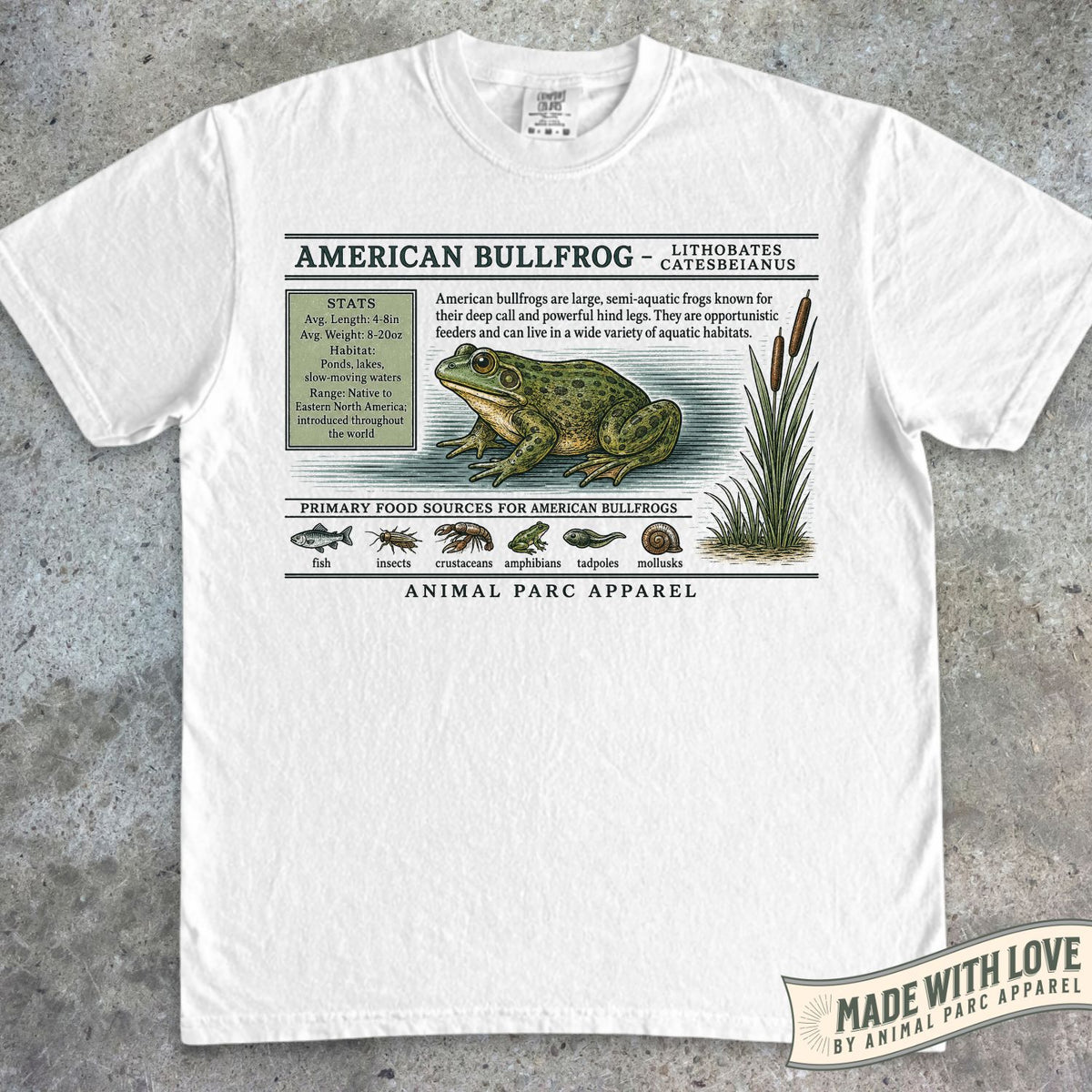 American Bullfrog Zoology Tee