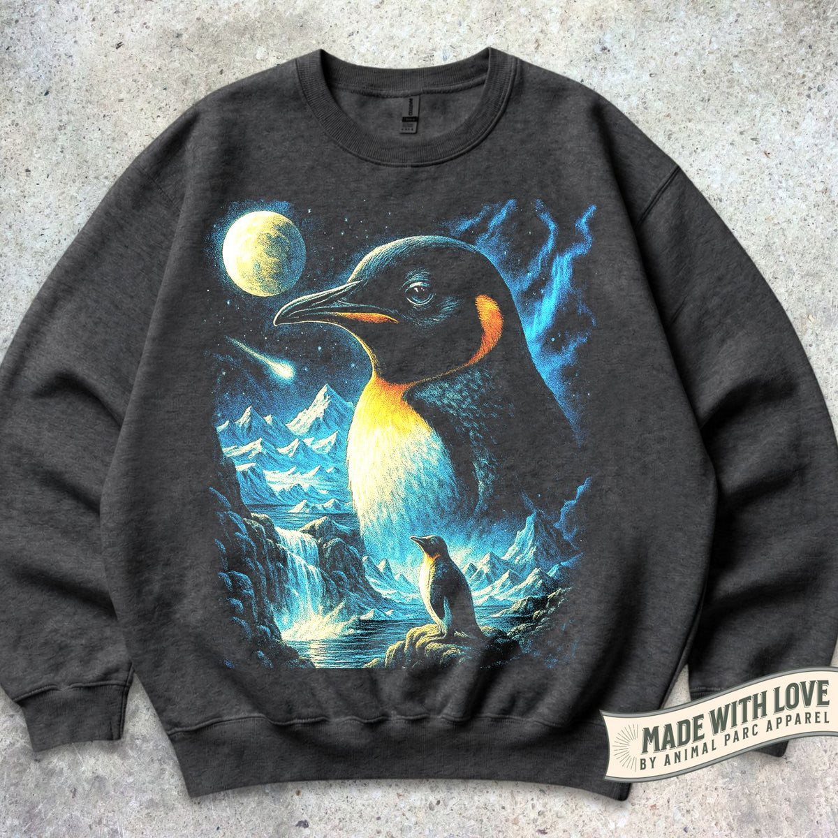 Moonlight Penguin Crewneck