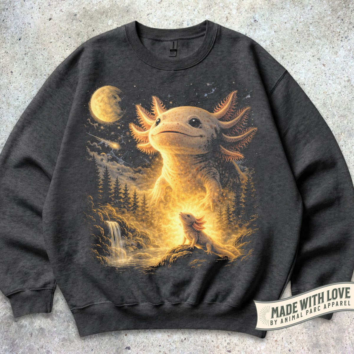 Moonlight Axolotl Crewneck