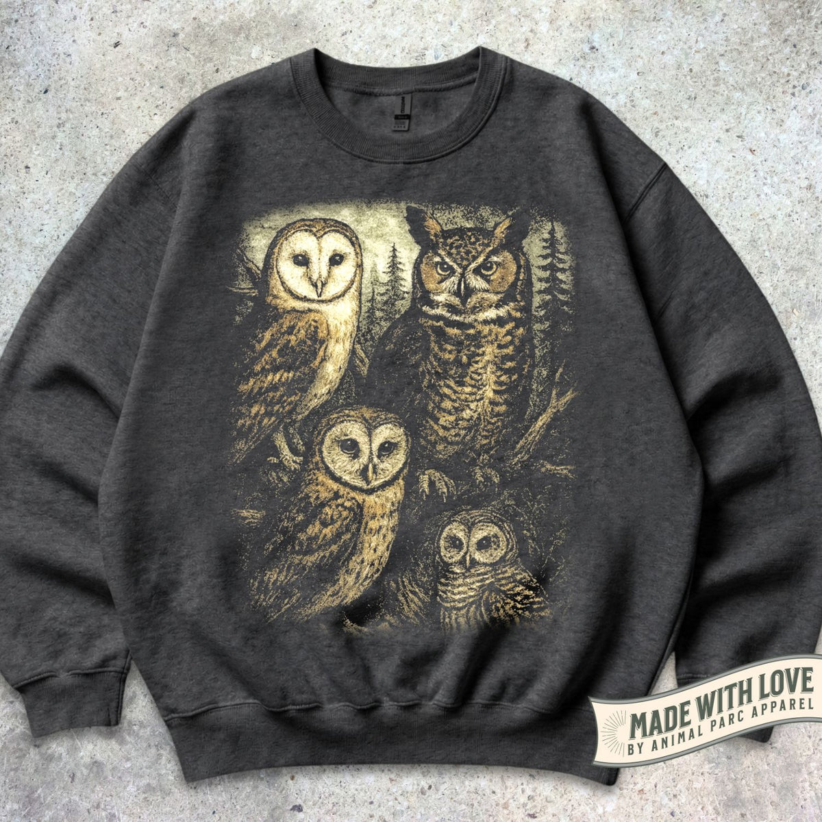 Forest Owls Crewneck