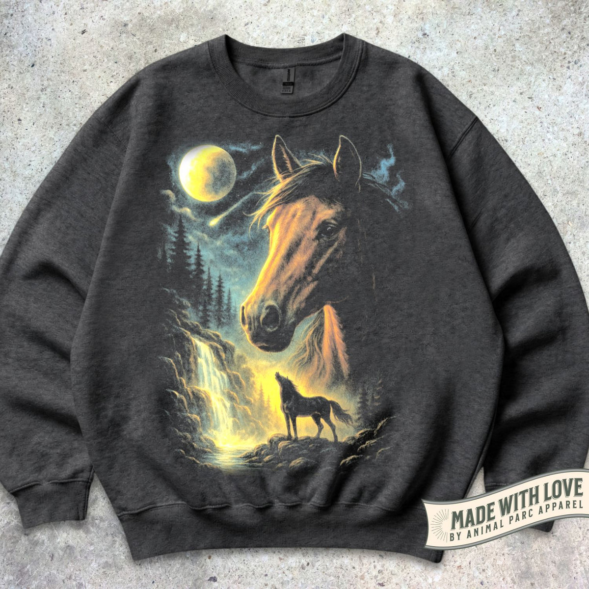 Horse Moonlight Crewneck